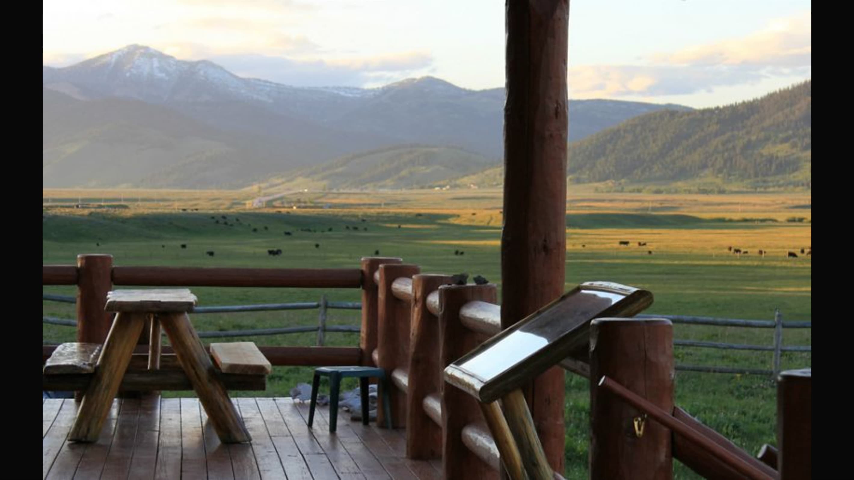 Porch at Flat Ranch Reserve