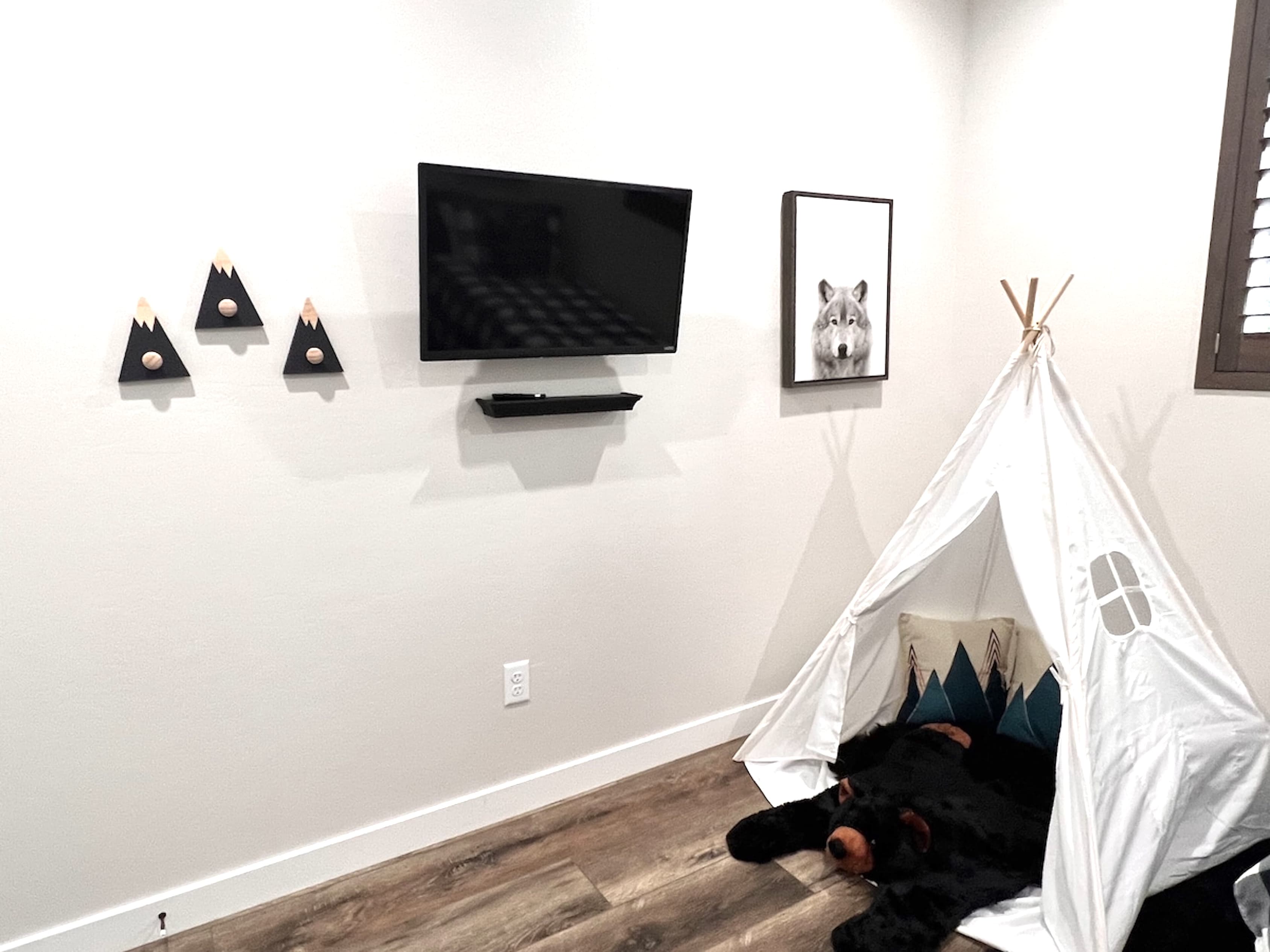 Quiet moments, big dreams — the perfect nook for storytime cuddles and cozy movie nights.