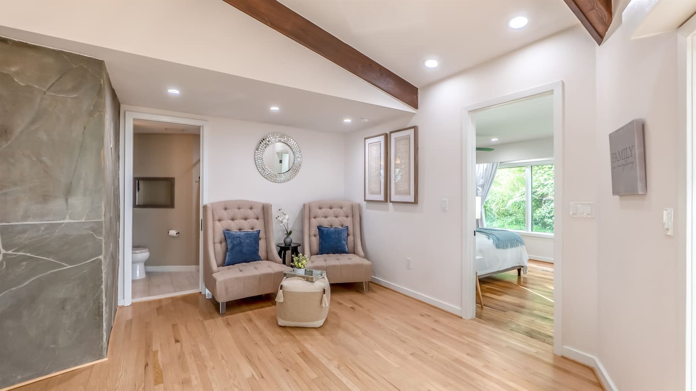 Private Wing — Comfortable Sitting Nook, Natural Light, Quiet Reading Space