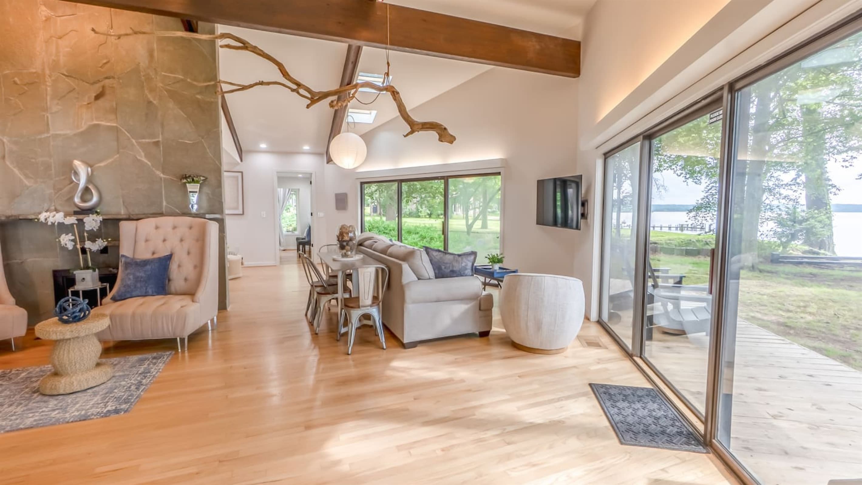 Zen Workspace — Bright Sitting Area, Large Windows, Garden Views, Dedicated Space