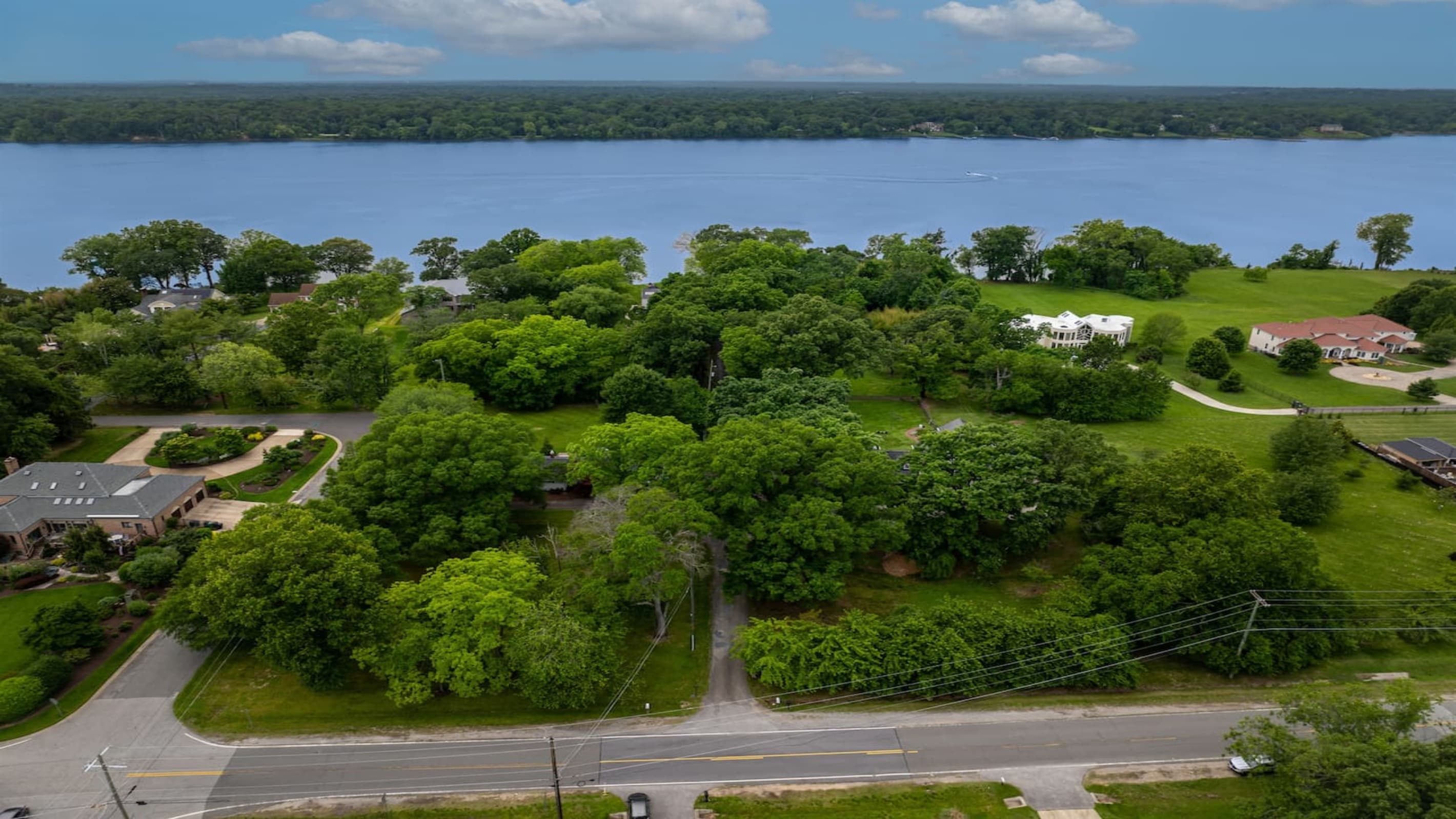 Potomac Riverfront — Aerial River and Landscape, Stunning Natural Setting