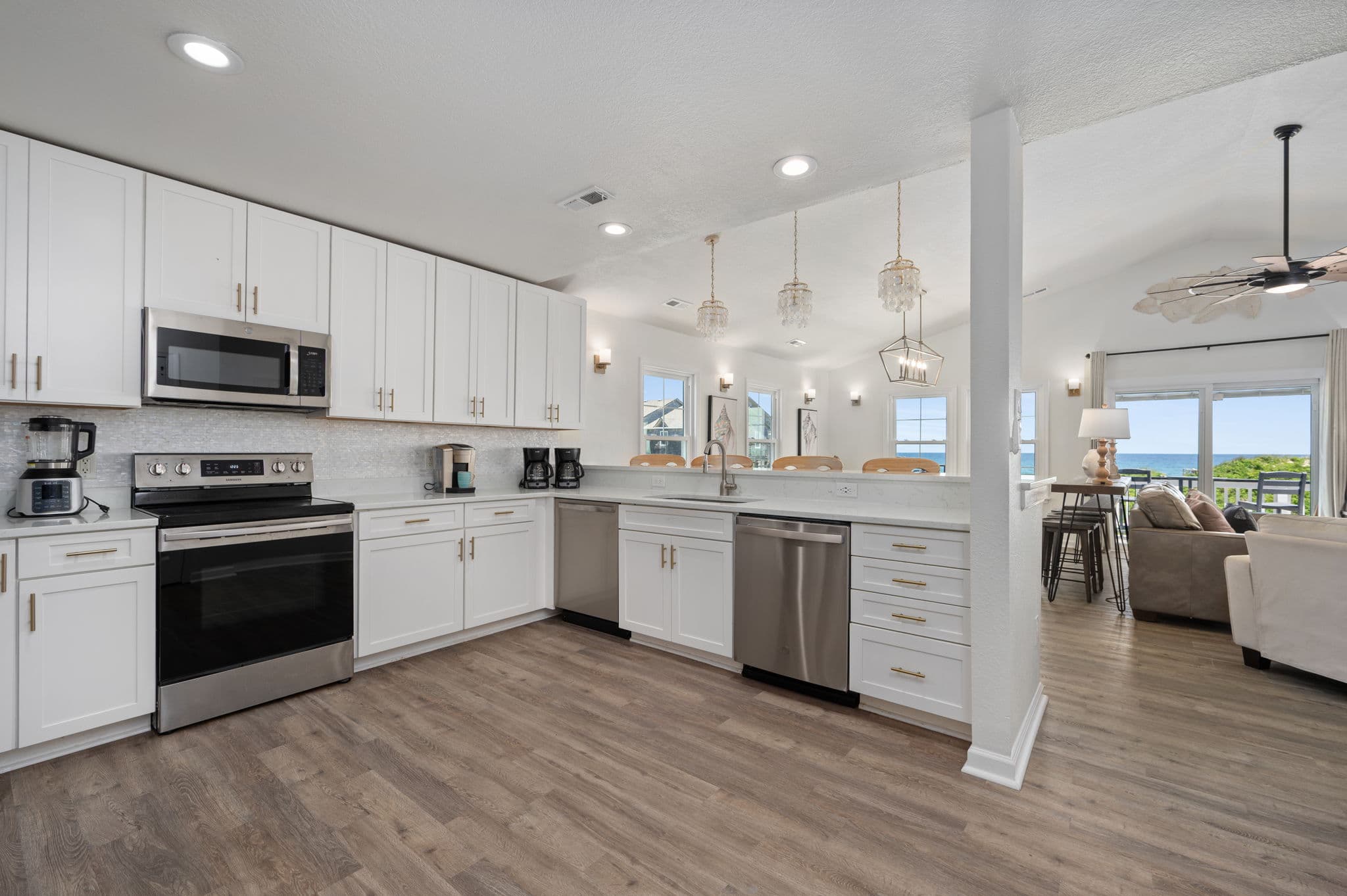 Gourmet Kitchen with Double Ovens, Large Fridge & Endless Counter Space | Coastline Haven, Outer Banks