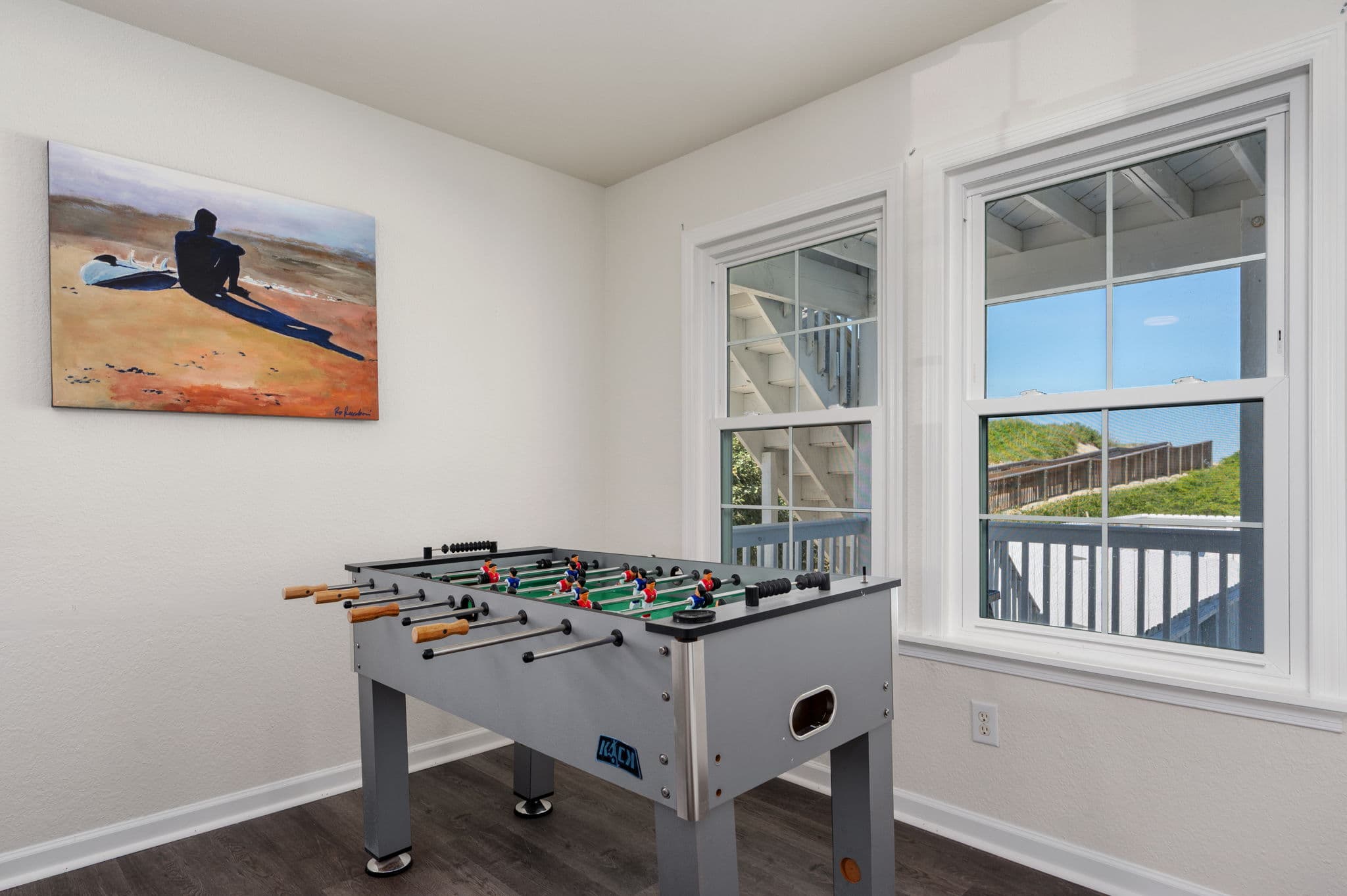 Game Room with Foosball Table — Fun for All Ages, Game Night Ready | Coastline Haven, Outer Banks