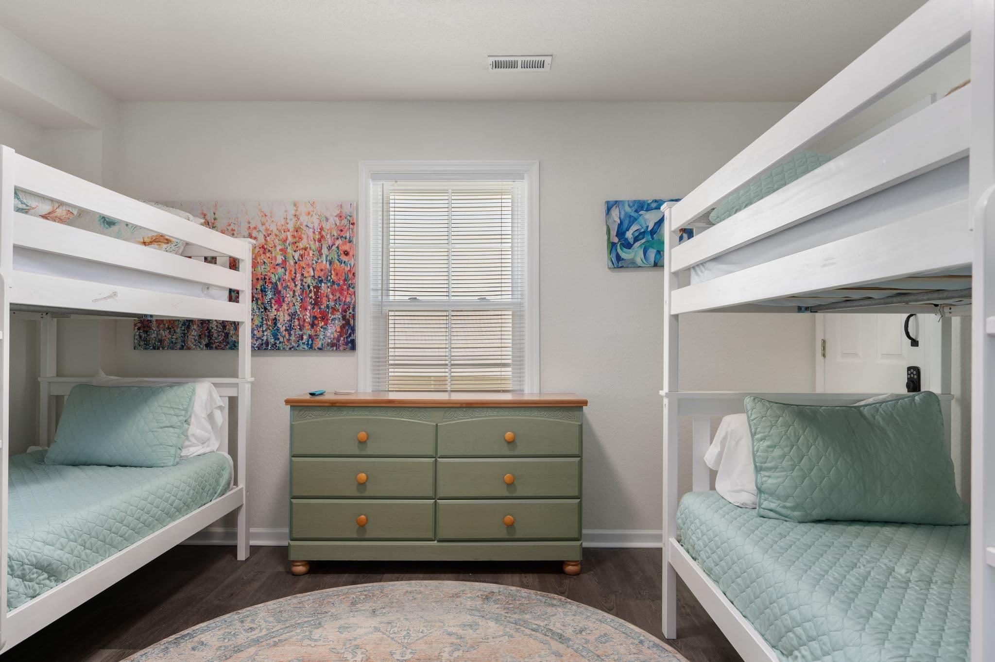 Crew Bunks (BR1) — Coastal Kid-Friendly Bunk Room on the Lower Level | Coastline Haven, Outer Banks