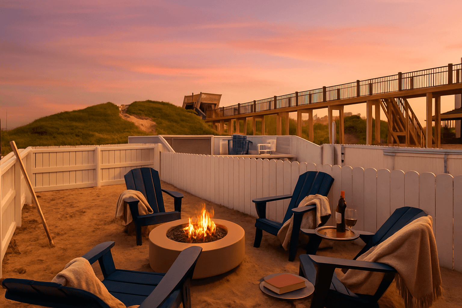 Fire Pit Evenings — Watch the Flames Dance Under the Outer Banks Sky | Coastline Haven, South Nags Head