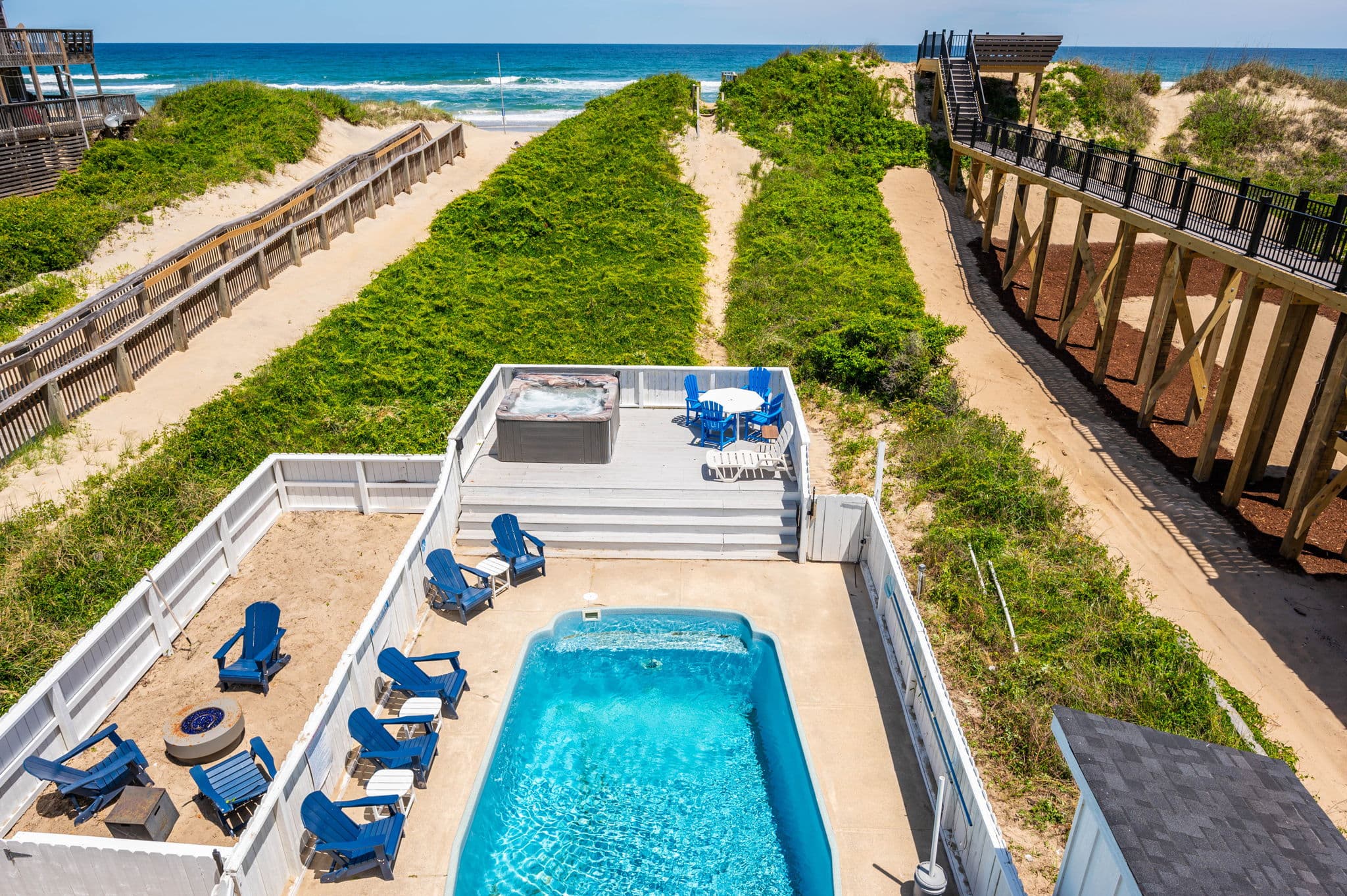 Private Pool & Dune Path to the Beach — Swim Then Walk to the Ocean | Coastline Haven, Outer Banks