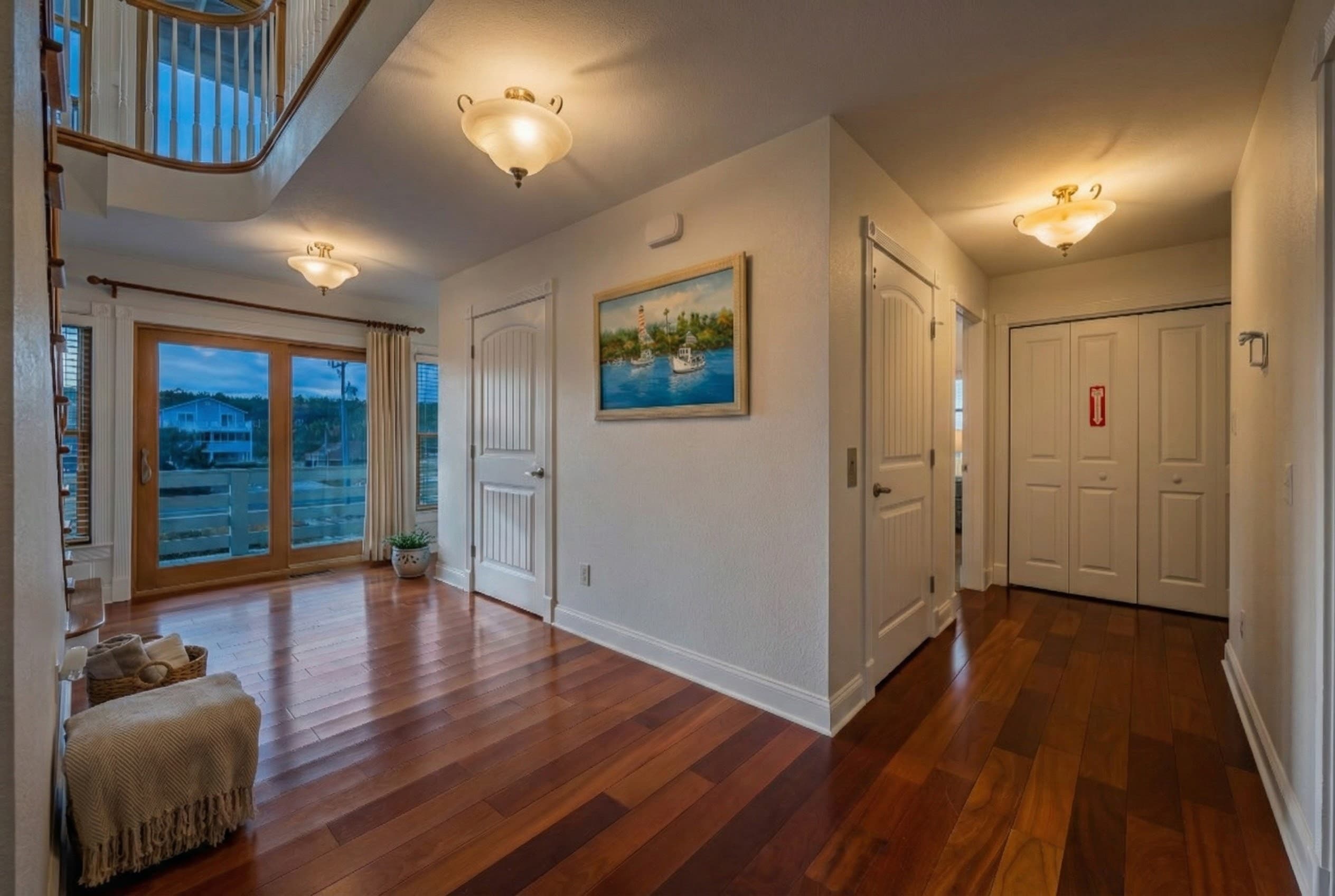 King Suite 3 — Spacious Bedroom with Coastal Décor & Ensuite Bath | Angler's Retreat, Outer Banks