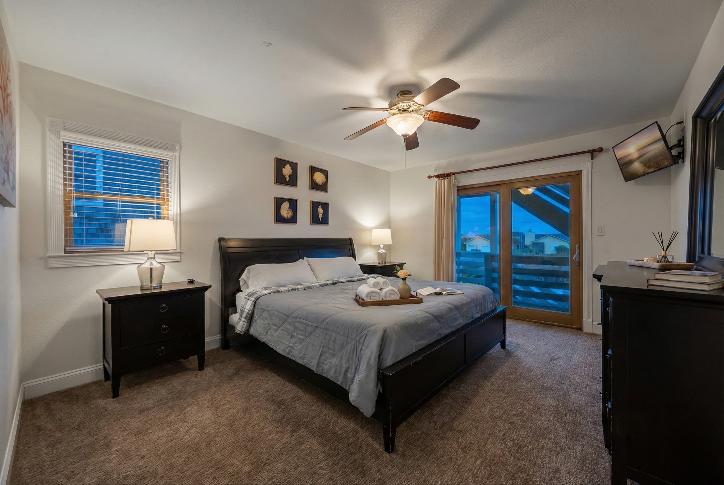 King Suite 3 Ensuite Bathroom — Clean Lines & Quality Fixtures | Angler's Retreat Oceanfront Estate, Nags Head