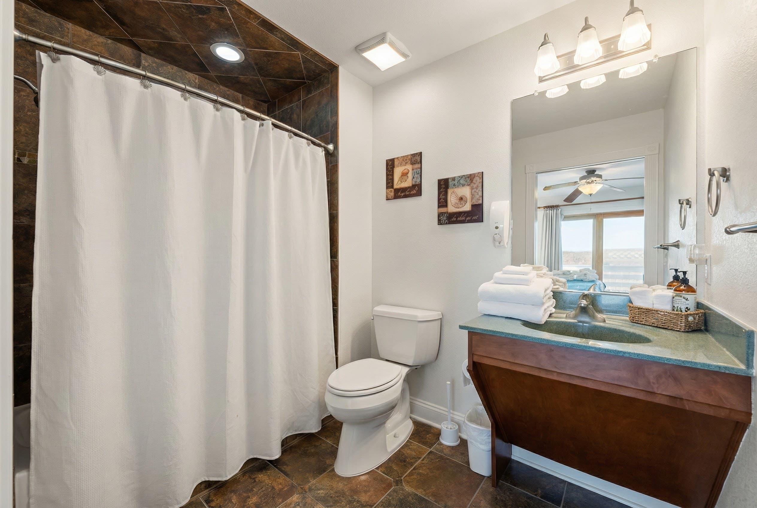 Inviting Bedroom Suite — Premium Linens & Warm Coastal Design | Angler's Retreat, South Nags Head