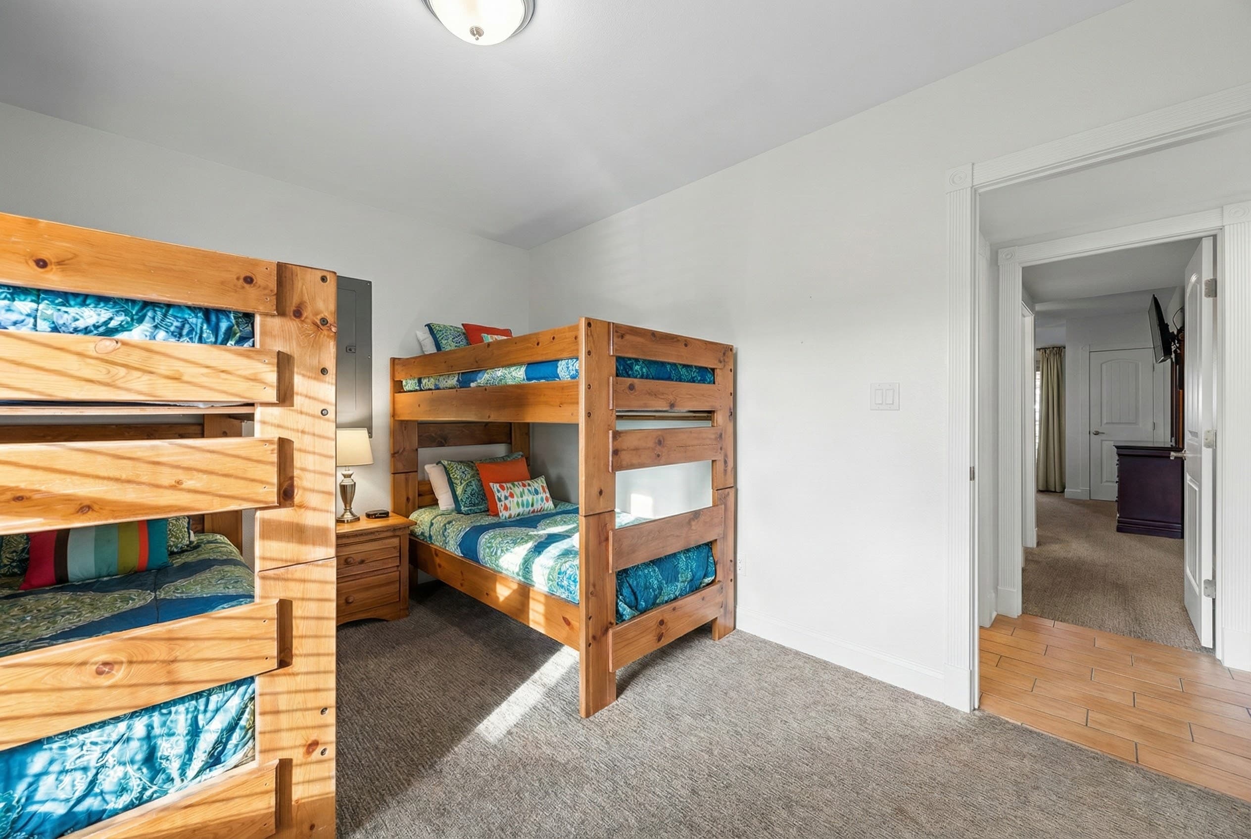 Colorful Bunk Room for Kids — Fun & Functional with Private Bathroom | Angler's Retreat, Nags Head OBX