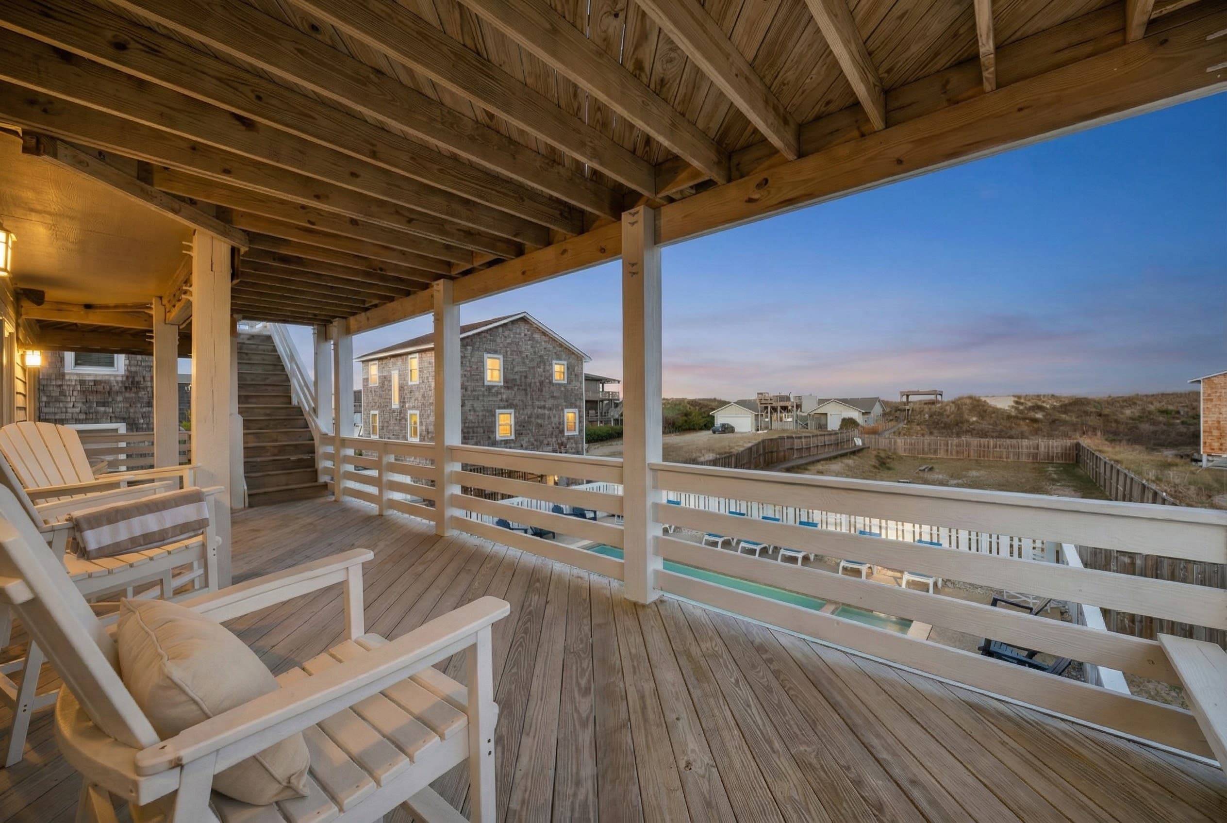 Dune Deck Overlooking the Beach — Private Boardwalk Access to the Atlantic | Angler's Retreat, Outer Banks