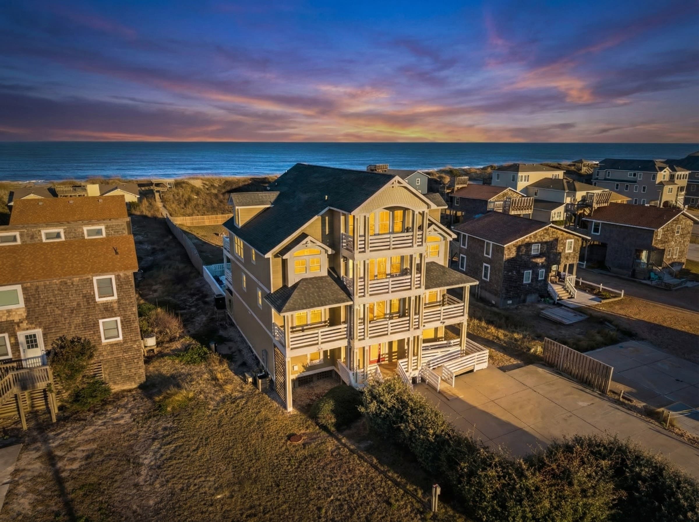 Loft Perspective — Open-Concept Design with Ocean Views Throughout | Angler's Retreat, Nags Head OBX