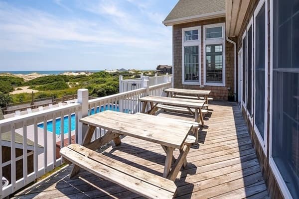 Mark Twain Deck — Front-Row Seat to Ocean Living | Event-Ready Estate | Corolla 4x4, OBX