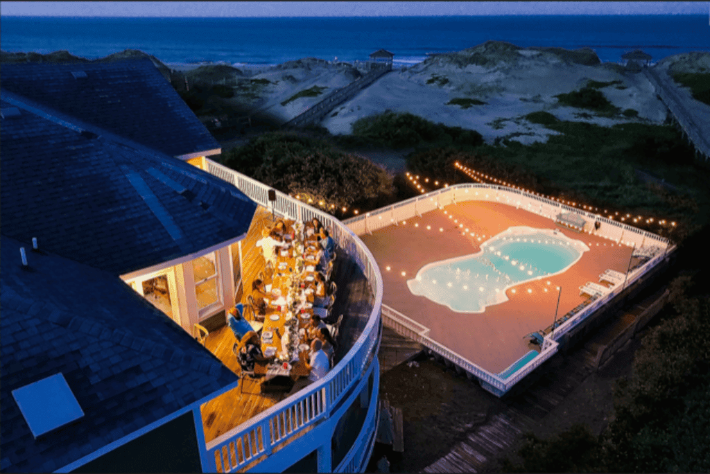 Oceanfront Wedding Venue — Elevated Pool Deck Overlooking the Atlantic, Seats 80+ for Outdoor Receptions at Fitzgerald & Hemingway Estate