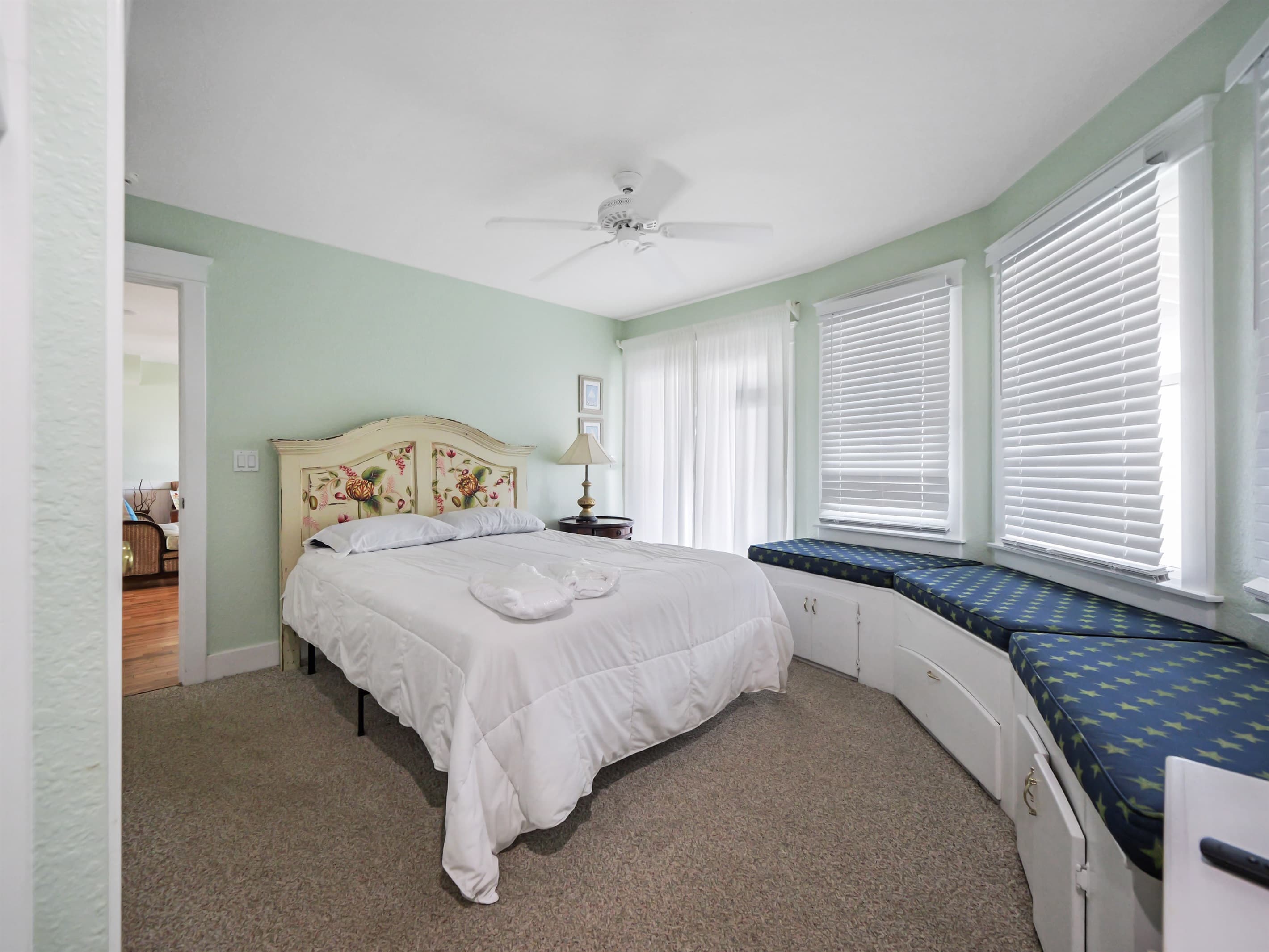 Bedroom 3 at The Fitzgerald — Cozy King Suite with Warm Tones | Part of 28BR Oceanfront Estate, Corolla, Outer Banks