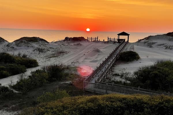 The Hemingway Estate from Beach Approach — Stunning Oceanfront Architecture on 6 Private Acres | Outer Banks
