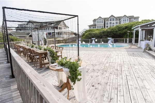 The Hemingway's Private Boardwalk to the Beach — Direct Oceanfront Access | 28BR Estate, Corolla, Outer Banks