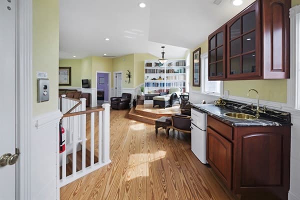 First Floor Living Space at The Hemingway — Additional Gathering Area | Fitzgerald & Hemingway, Outer Banks