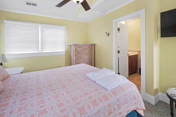Bedroom 1 at The Hemingway — King Suite with Coastal Charm | Part of 28BR Oceanfront Estate, Outer Banks