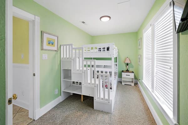 Hemingway Bedroom 12 — Cozy Queen Suite with Coastal Charm at Fitzgerald & Hemingway Outer Banks Luxury Beach House, Sleeps 62 Guests