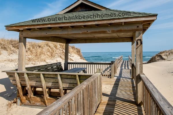 Private Beachfront Cabana at Hemingway — Relax in Shade Steps from the Ocean, Outer Banks Luxury Vacation Rental with Beach Access