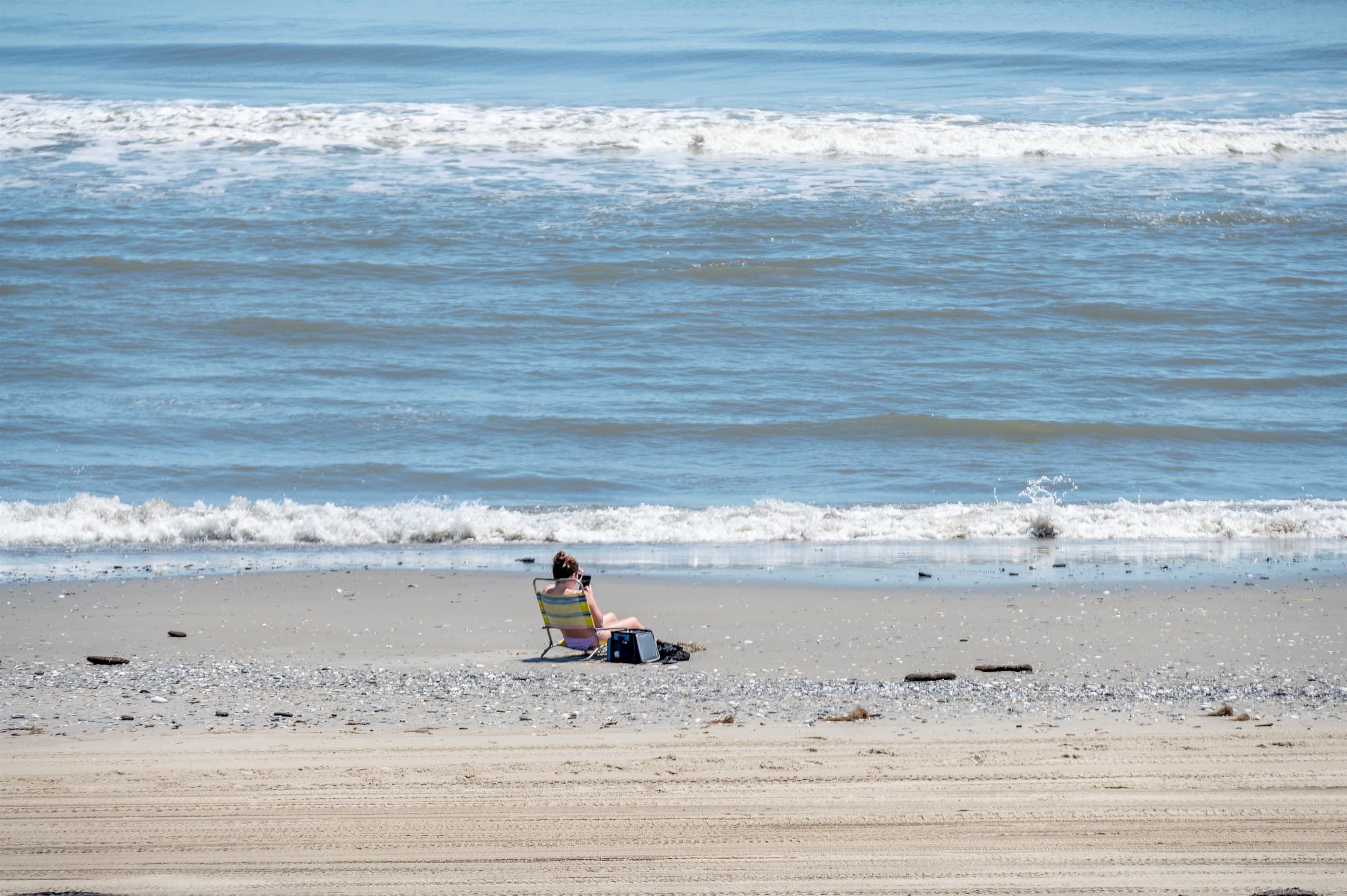 Outer Banks oceanfront panorama — wide-open Atlantic views and pristine sand define the Corolla beach experience