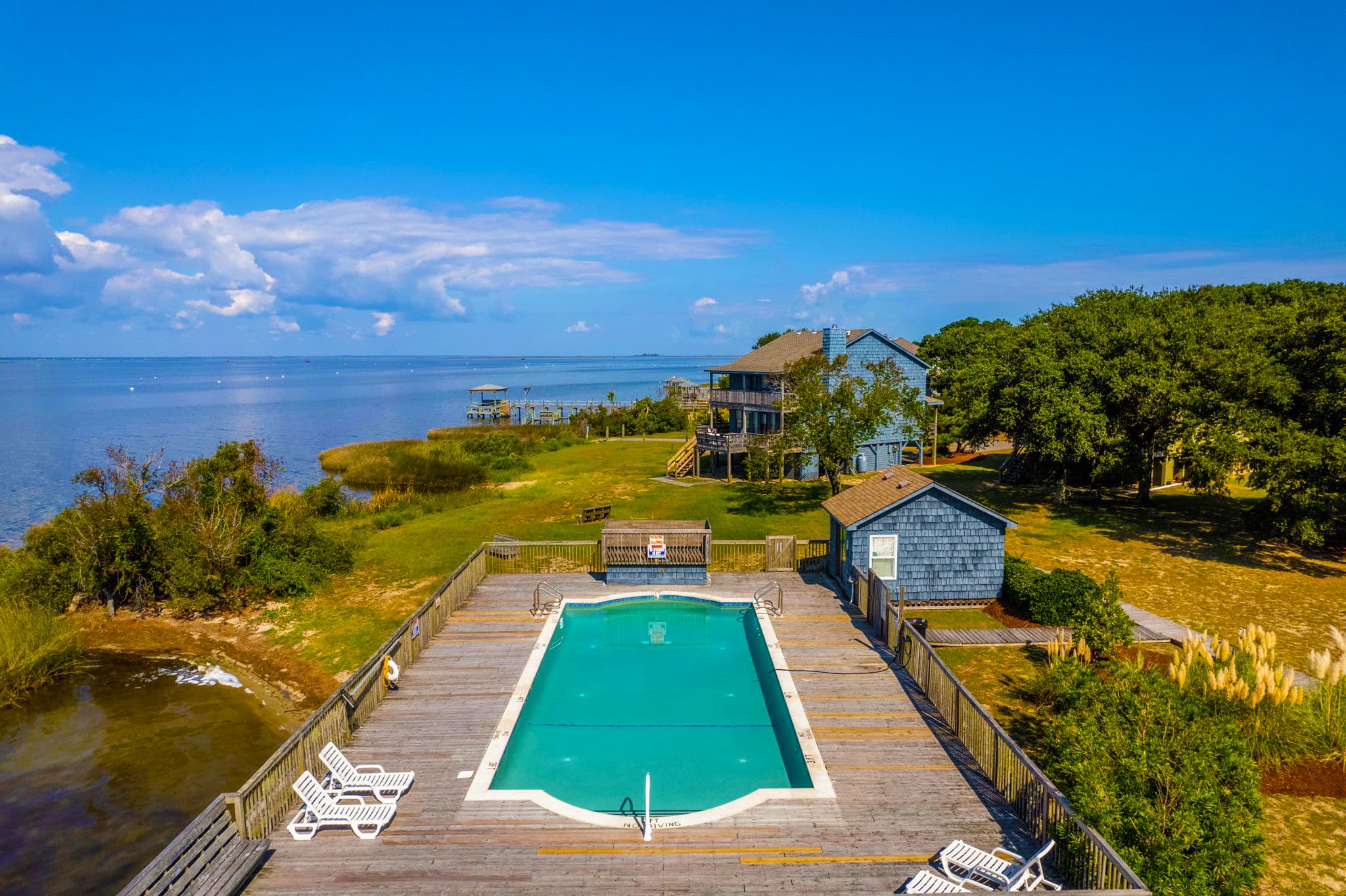 Stunning Community Pool with Coastal Views — Resort-Style Amenity at Port Trinitie | Duck, OBX