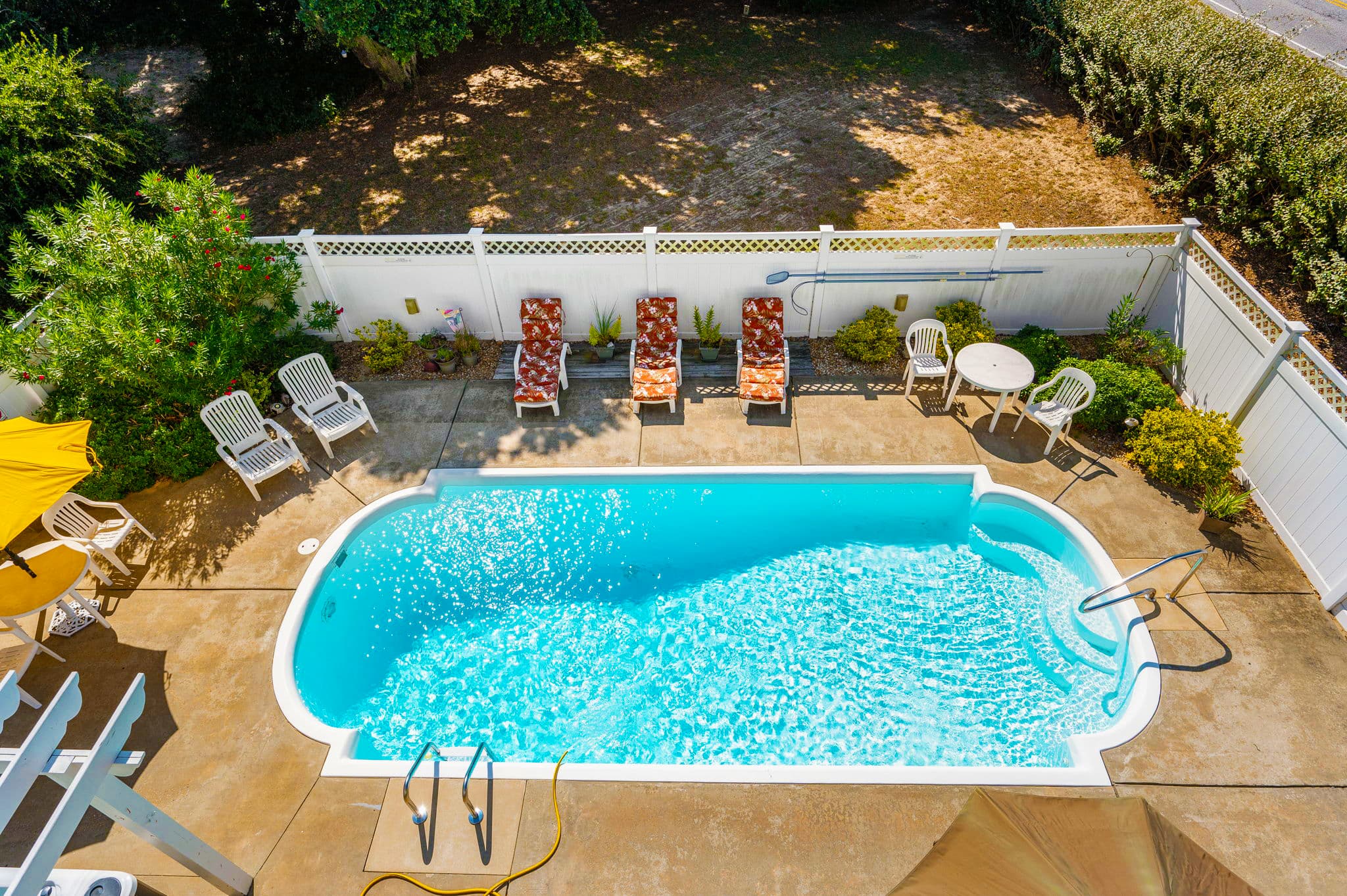 Elevated Pool Views from the Deck — Sunshine & Tranquility at Soundside Pearl | Duck, Outer Banks NC