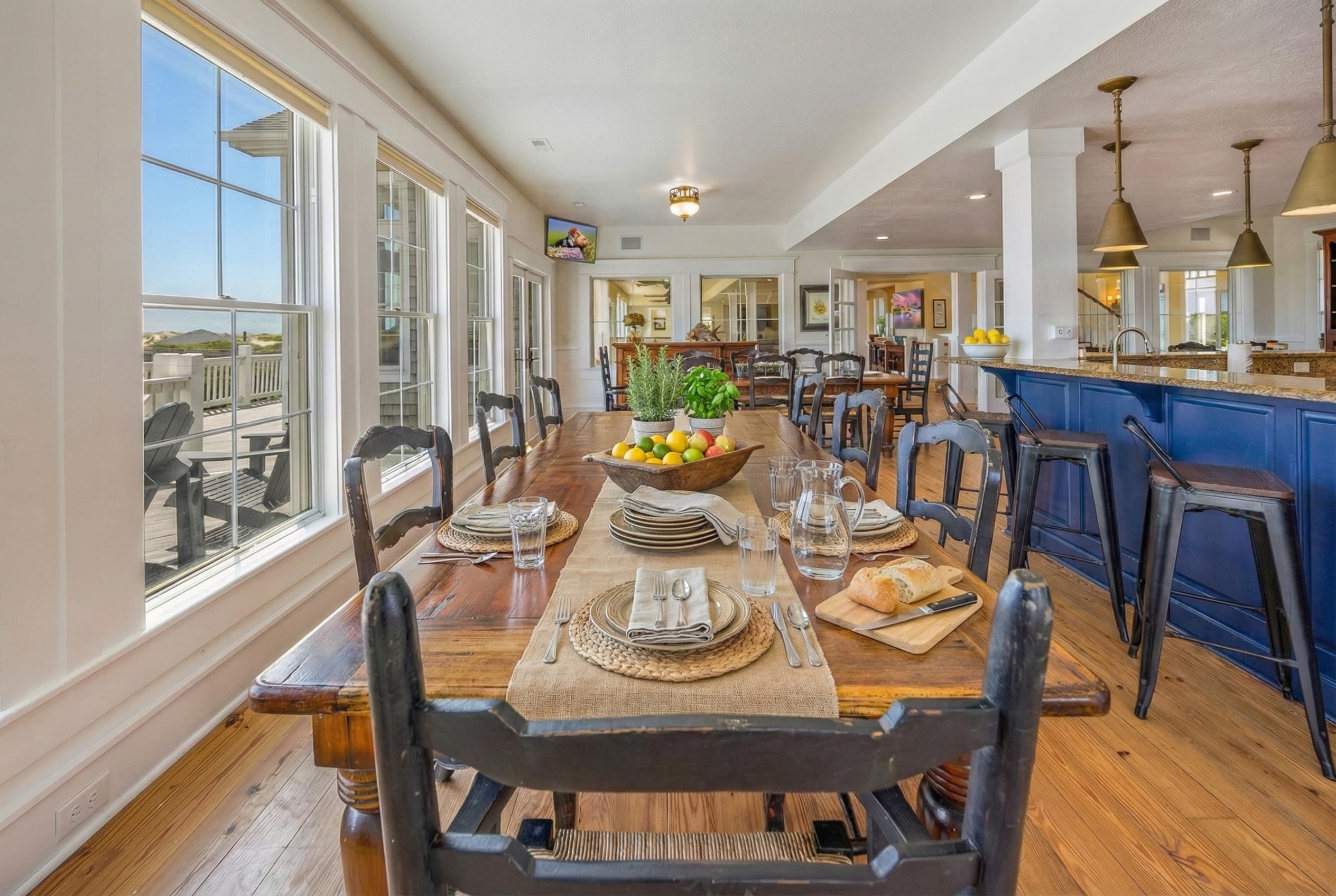 Oceanfront Deck with Panoramic Atlantic Views — Enjoy Sunrise & Sunset from Multiple Outdoor Spaces | The Mark Twain Estate, Outer Banks