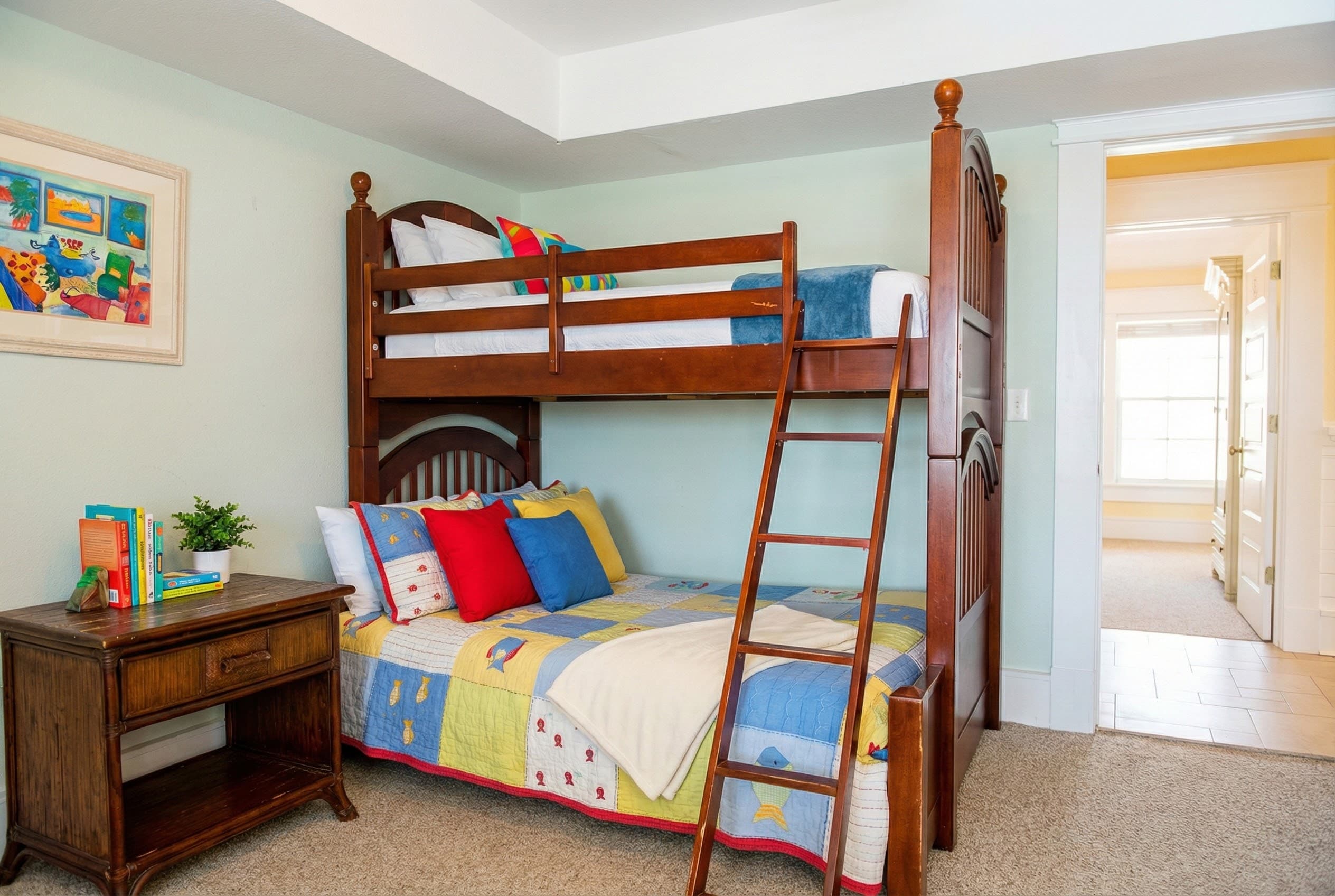 Bedroom 7 — Twin-Over-Double Bunk Beds Perfect for Children & Teens | Family-Friendly Accommodations at The Mark Twain, Outer Banks