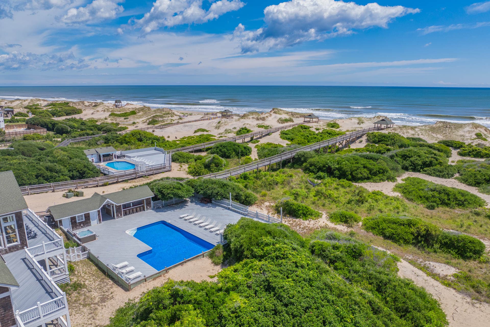 Private Beach Access Through Natural Dunes — Walk Directly from The Mark Twain Estate to the Atlantic Ocean | Outer Banks Beachfront Vacation