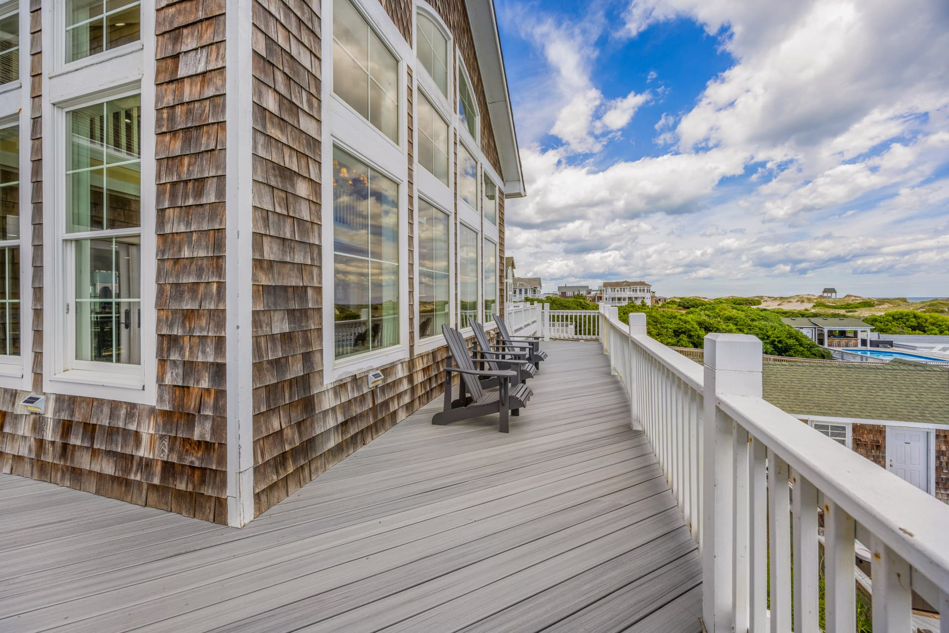 Beach Approach View of The Mark Twain Estate — Natural Dune Landscape & Pristine Shoreline | Exclusive 4x4 Corolla, Outer Banks