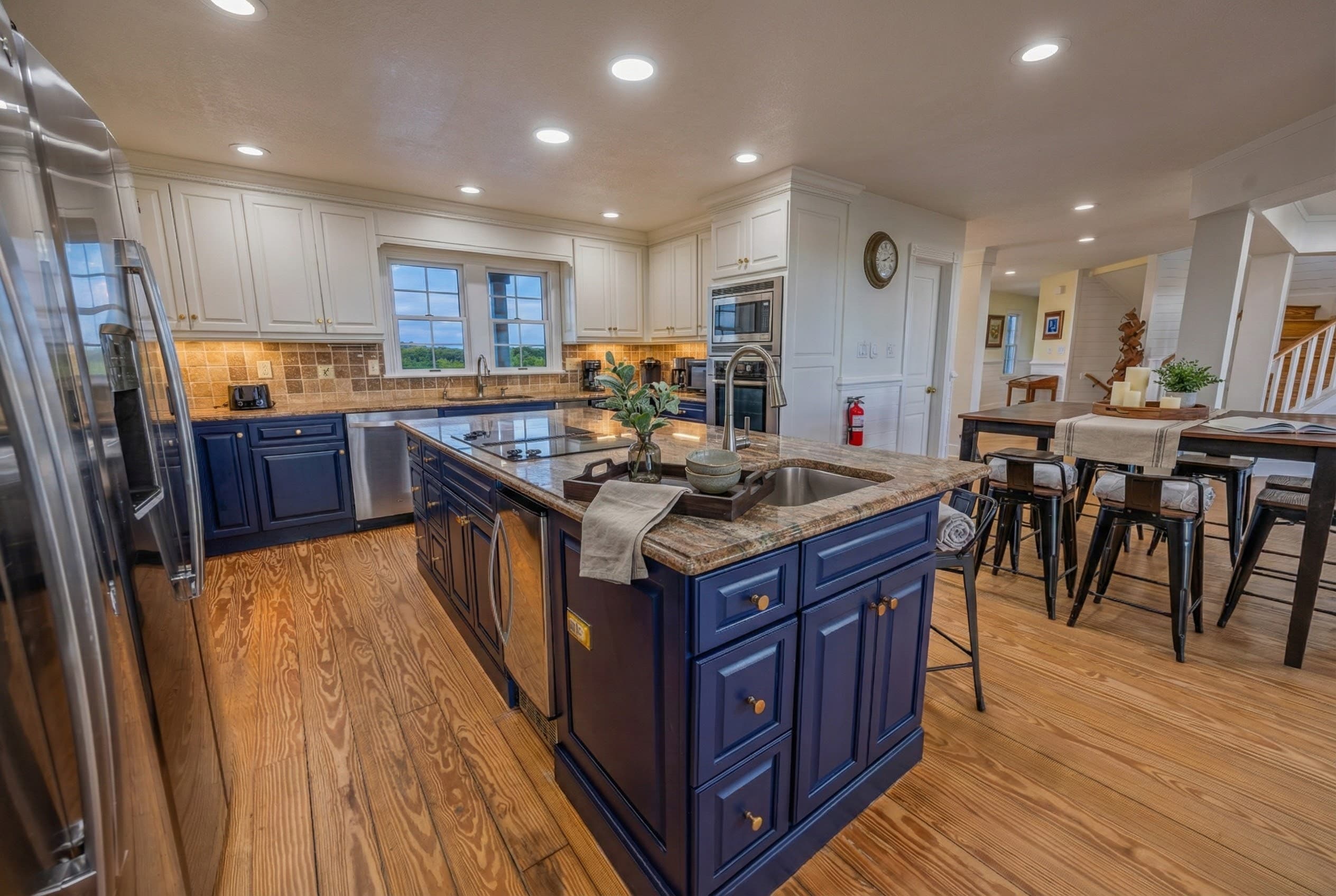 Upper Level Hallway with Natural Light & Vaulted Ceilings — Spacious Open Design | The Hemingway Luxury Beach House, Outer Banks