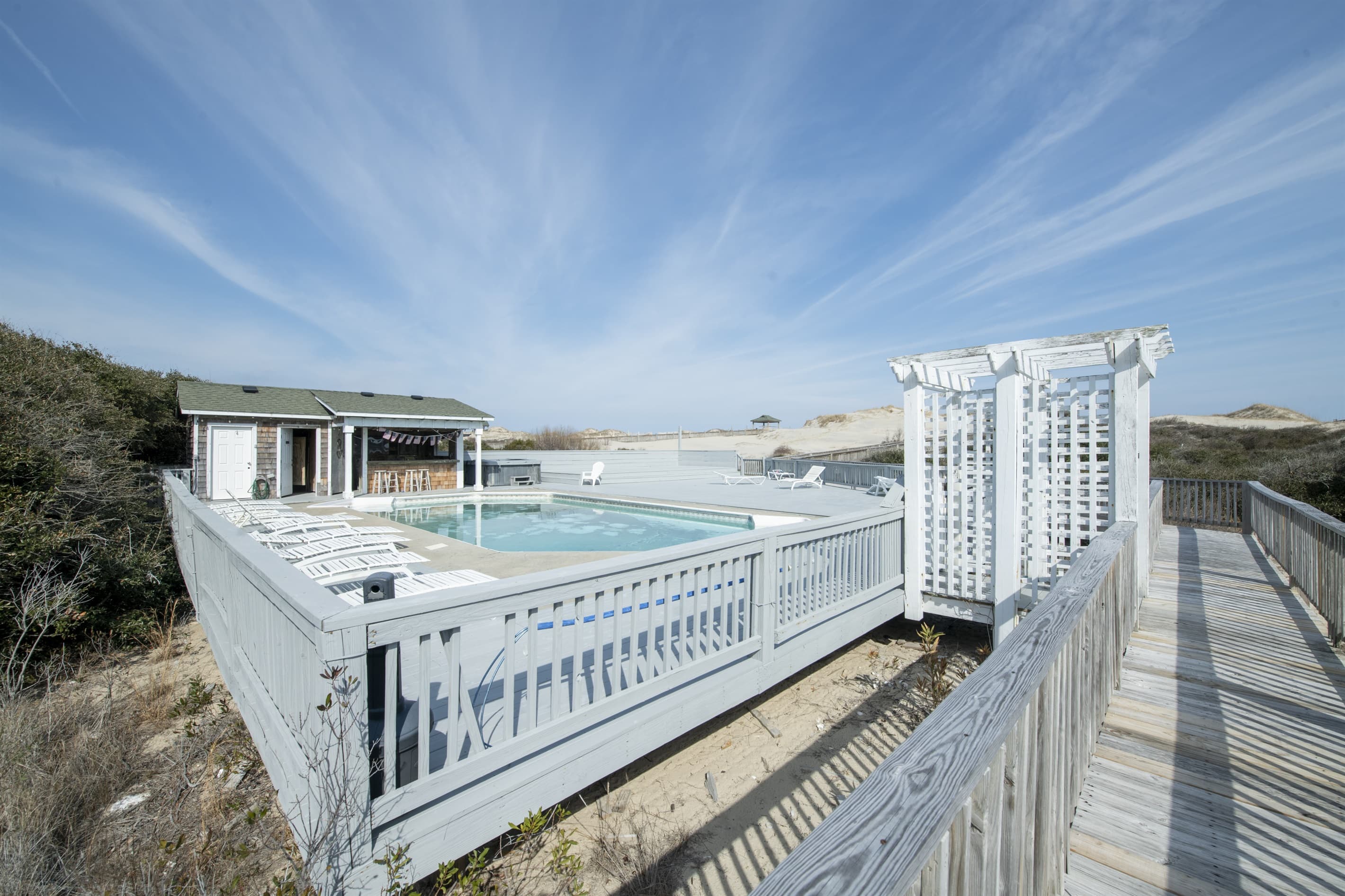 Private Oceanfront Pool & Hot Tub Overlooking the Atlantic — Heated Pool | Perfect for Large Group Vacations & Celebrations, Outer Banks