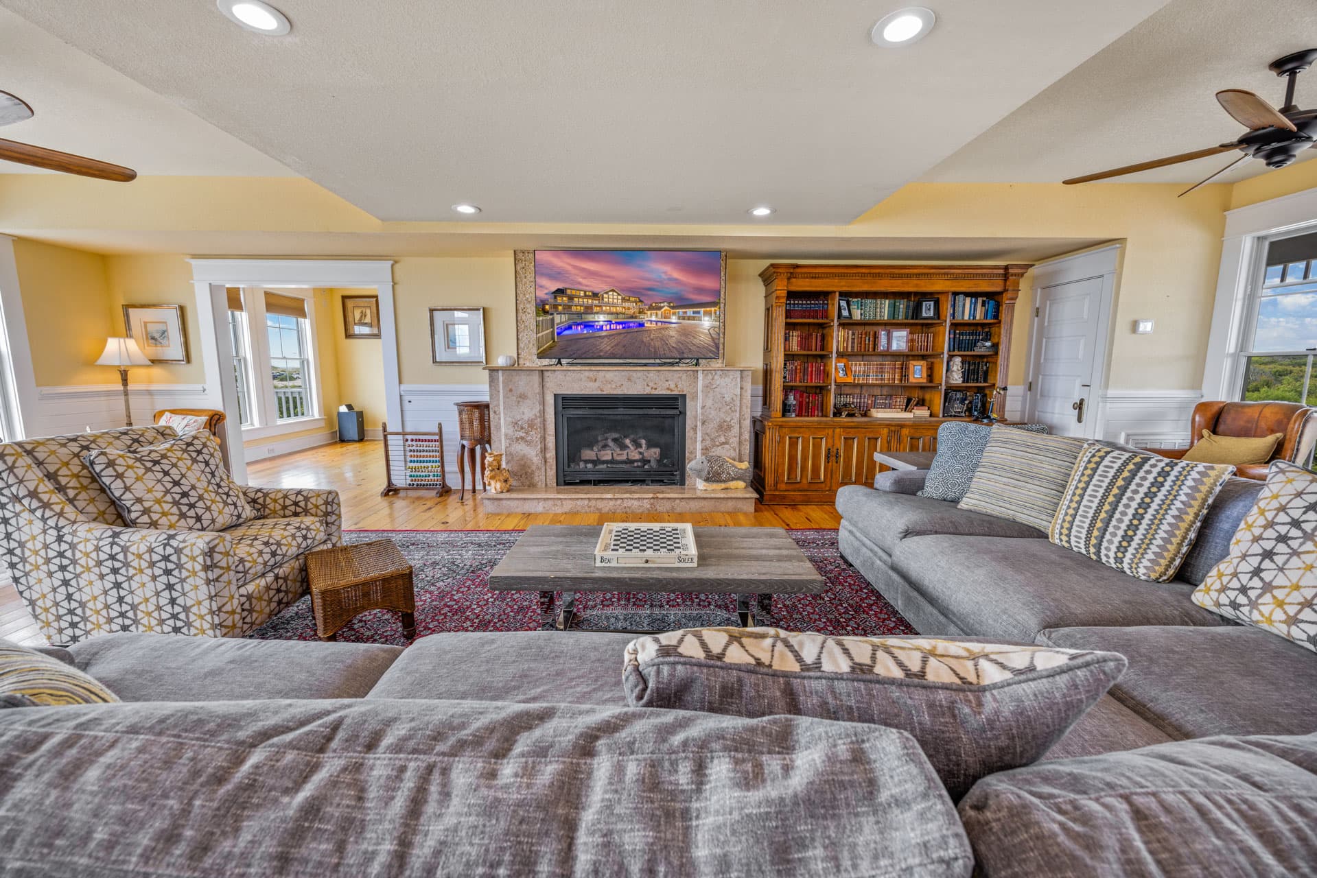 Gathering Space — Mark Twain Estate Open Living Area, Bright and Spacious for Guest Mingling Between Event Activities