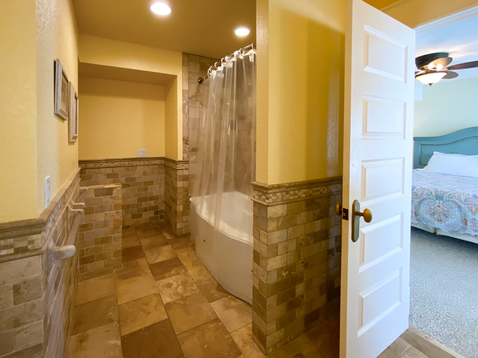Private Estate — Spacious Bathroom with Dual Vanity at Mark Twain Estate, Premium Amenities for Overnight Event Guests