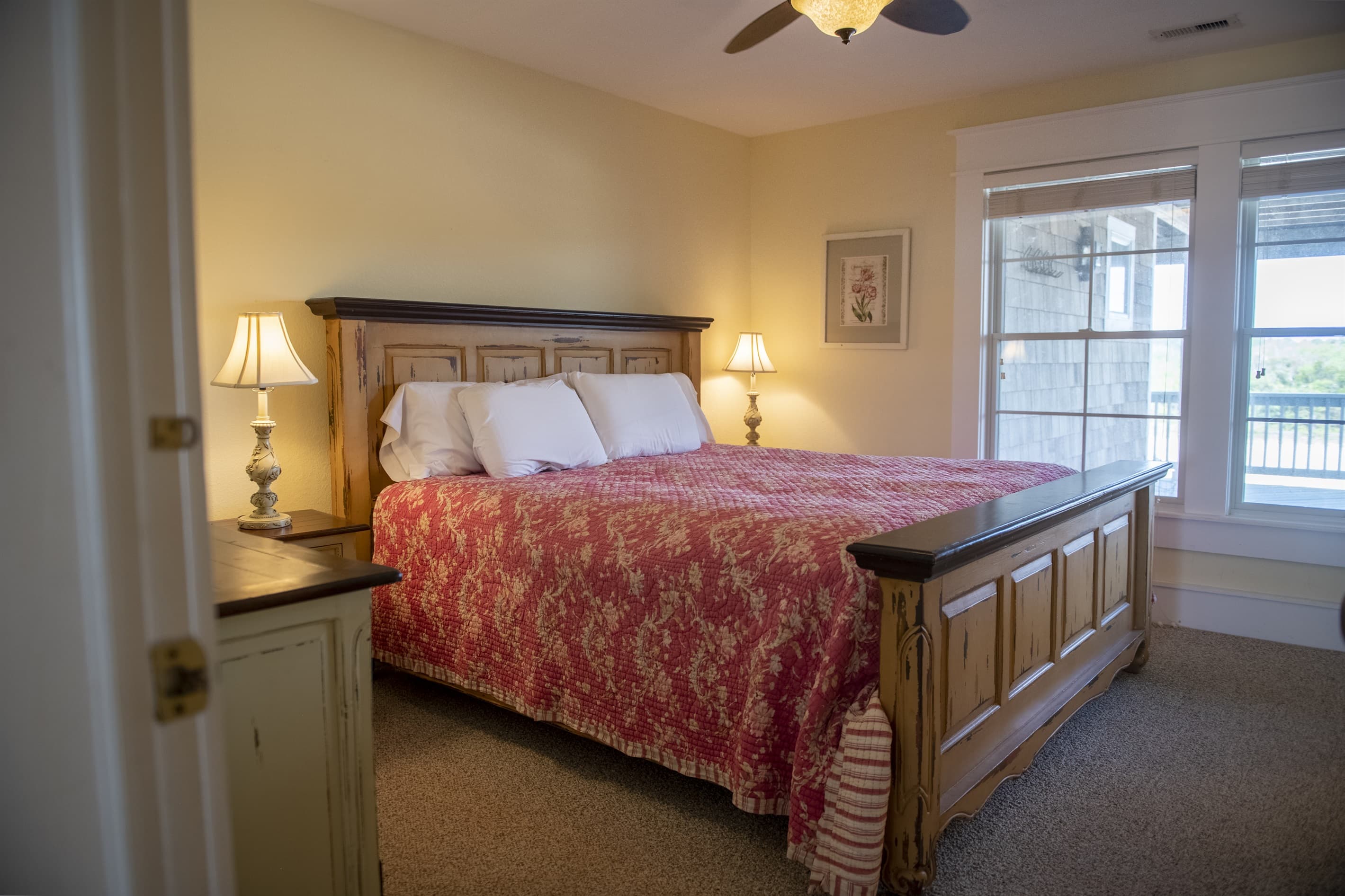 Guest Suite — King Bedroom with Double Vanity Bath at Mark Twain Estate, Level 1, Premium Event Guest Accommodations