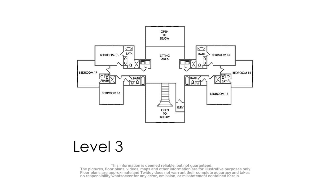 Event Venue OBX — Mark Twain Estate Level 2 Floor Plan, Great Room and Kitchen Layout for Event Coordination
