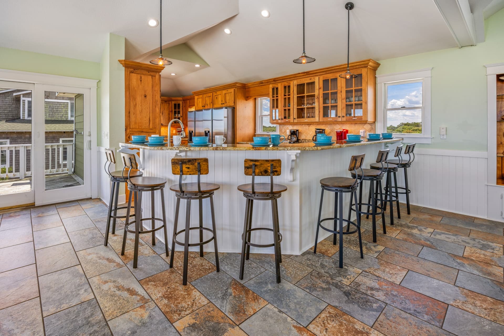 Catering Kitchen — Fitzgerald Estate with Granite Counters, Prep Space for Catering Teams Serving 30+ OBX