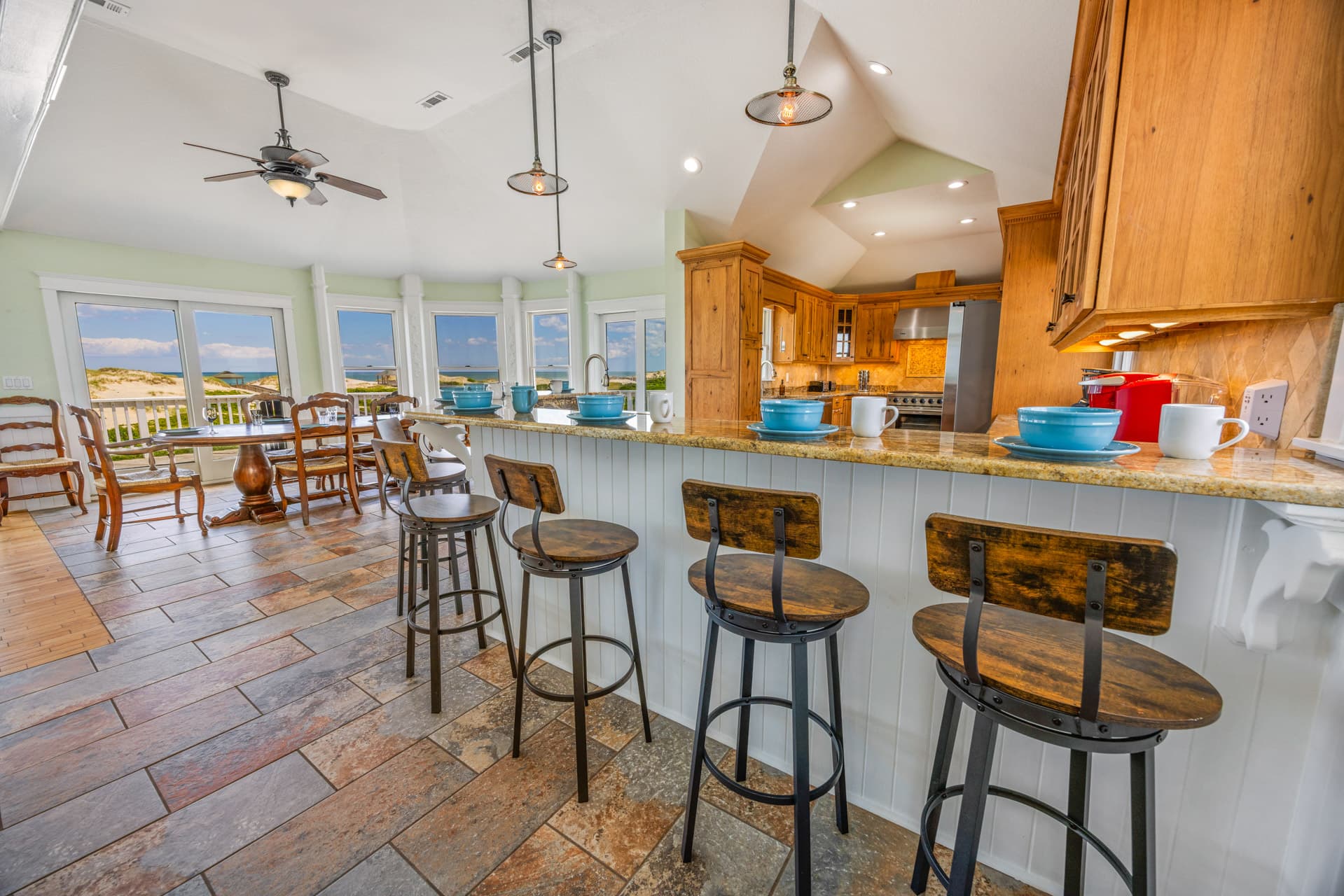 Catering Kitchen — Fitzgerald Estate Fully Equipped, Modern Appliances for Wedding Week and Retreat Meals OBX
