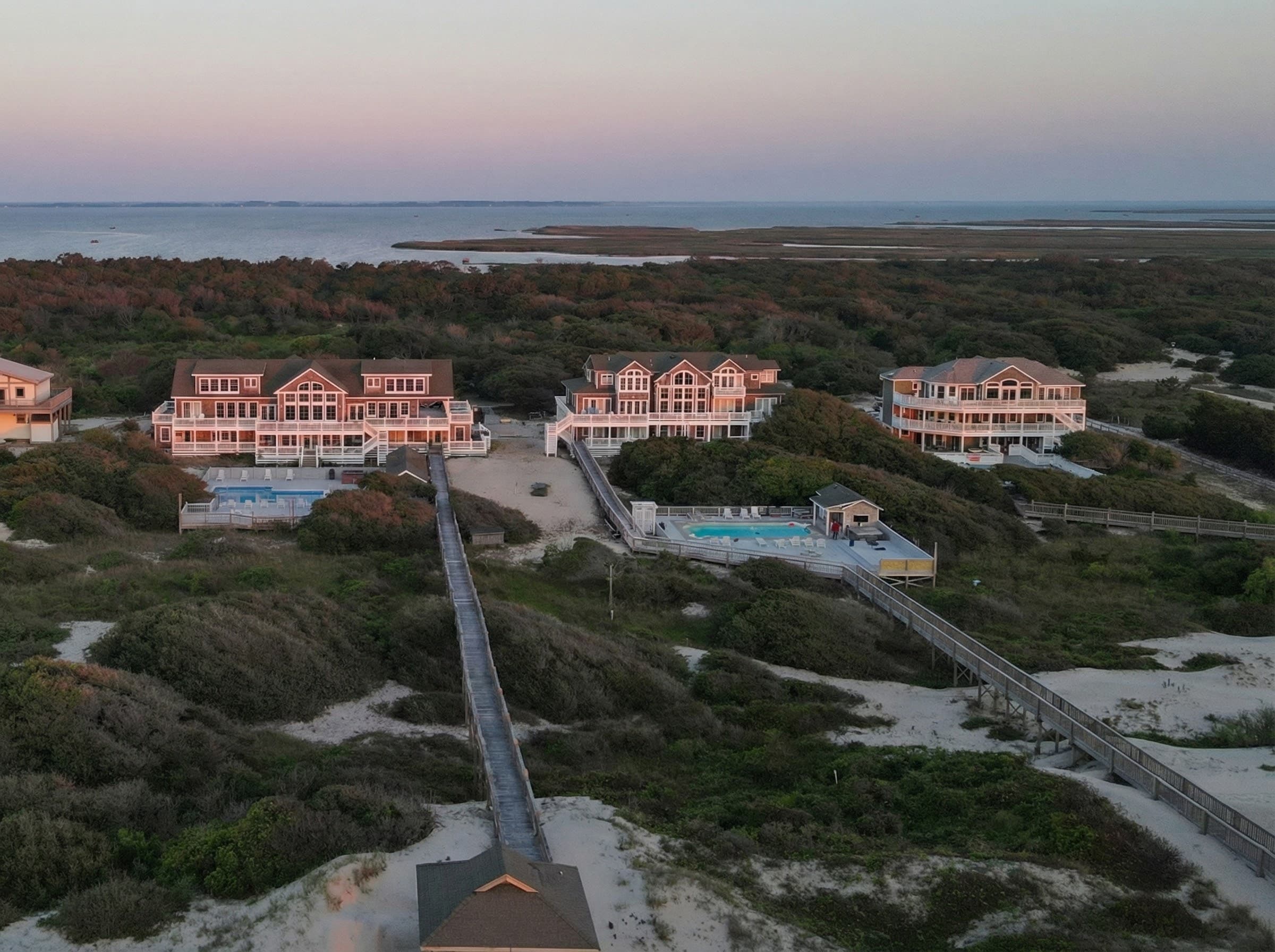 Corporate Retreat Venue — Book 1, 2 or All 3 Oceanfront Estates, Sleeps 102 On-Site | Flexible Configurations for Weddings, Reunions & Executive Retreats | OBX