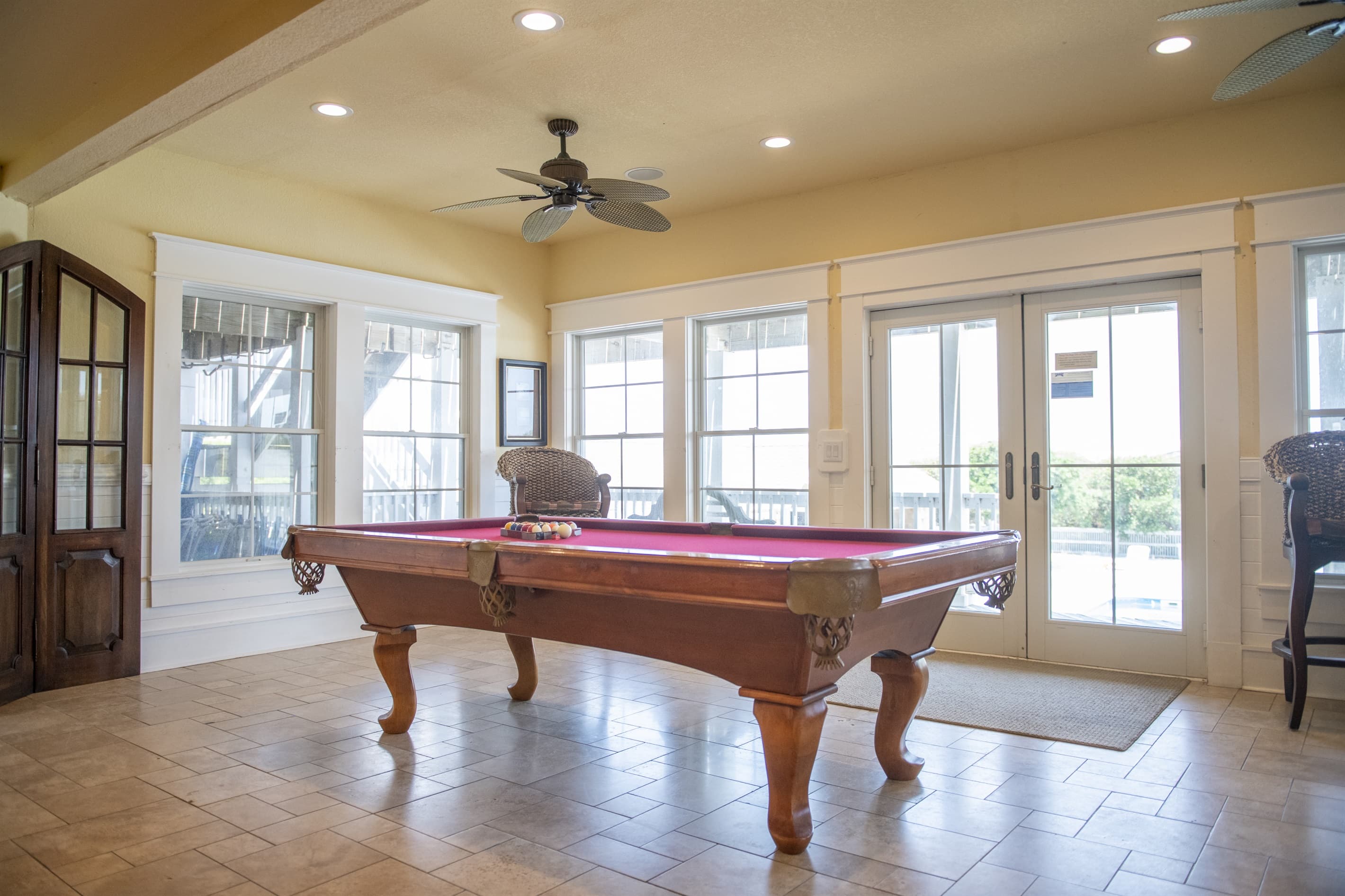 Celebration Space — Game Room with Pool Table & Lounge Area, Ideal for Post-Ceremony Guest Entertainment & Team-Building Activities | The Fitzgerald Estate