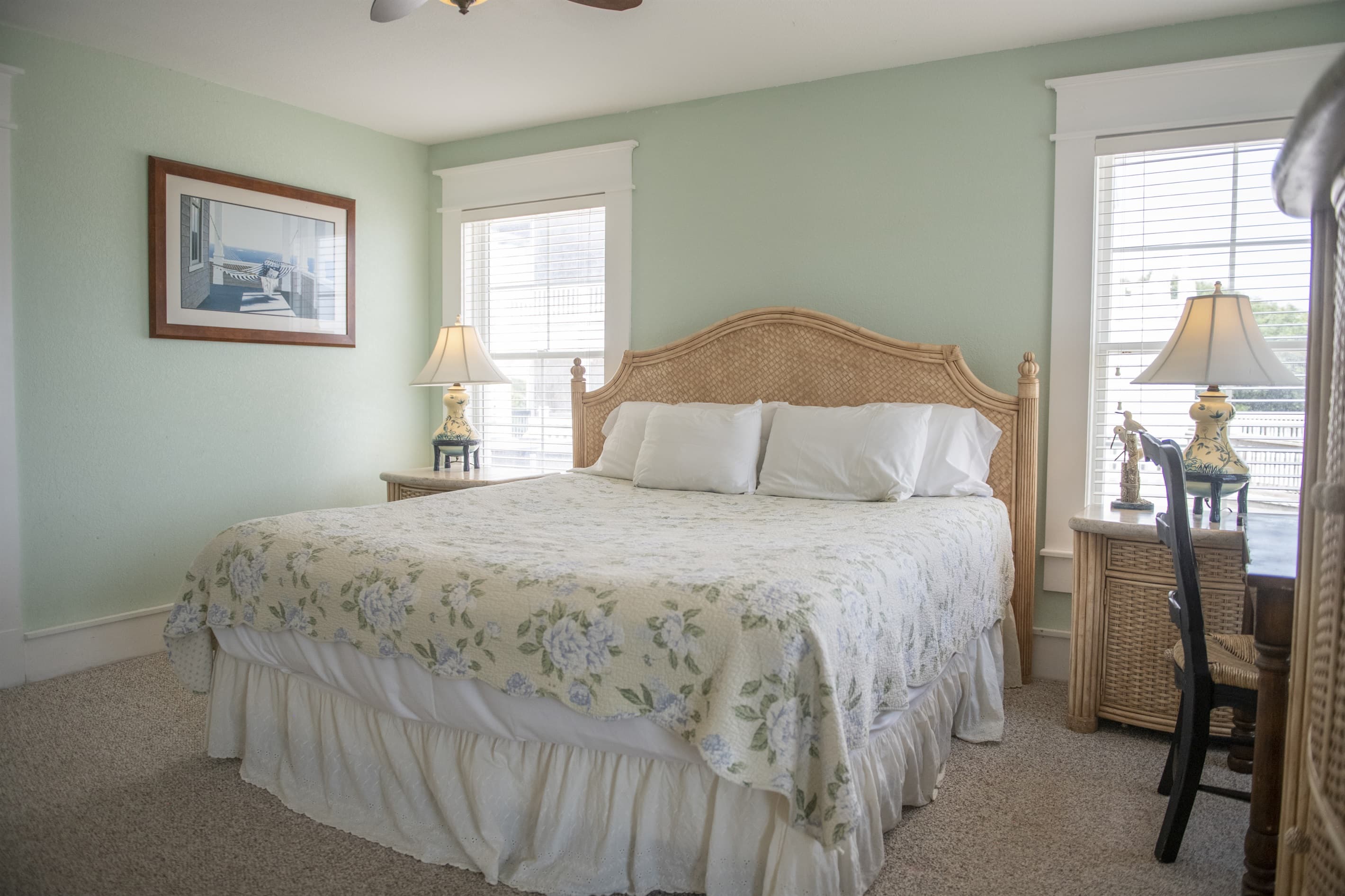 Private Estate Guest Suite — Ground-Level King Bedroom, Quiet Retreat for Wedding Guests | The Fitzgerald, OBX