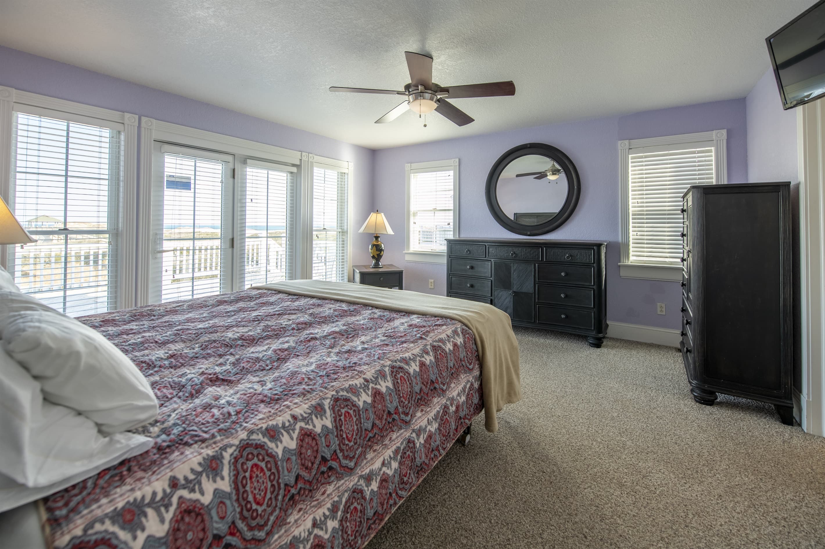 Private Estate Balcony — Pool & Ocean Views from The Hemingway Upper Level | The Three Authors, OBX
