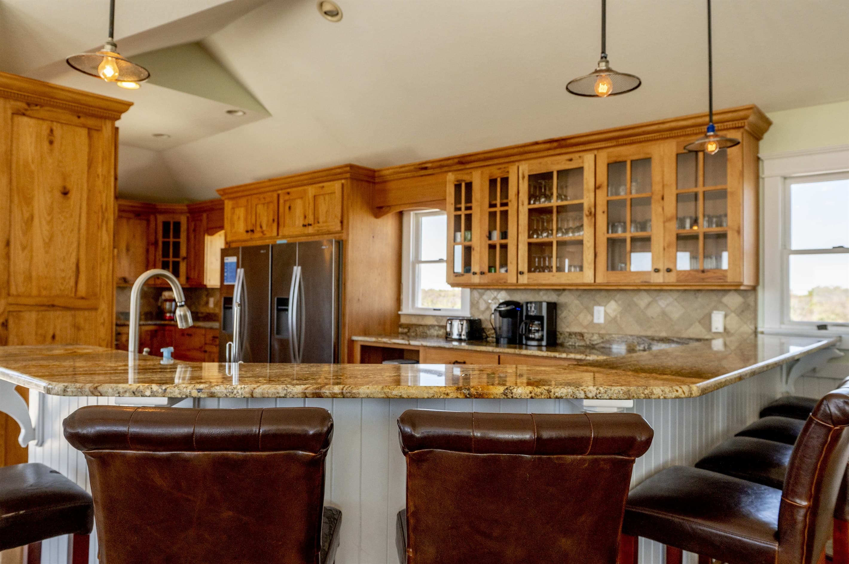 Rehearsal Dinner Space — Mark Twain Main Level Dining & Entertainment Area | Three Authors Estate, OBX