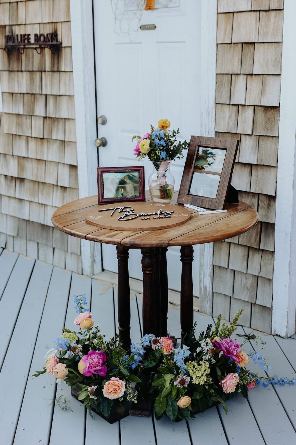 Wedding Reception — Stunning Floral & Table Design for Oceanfront Dining | Three Authors Estate, OBX