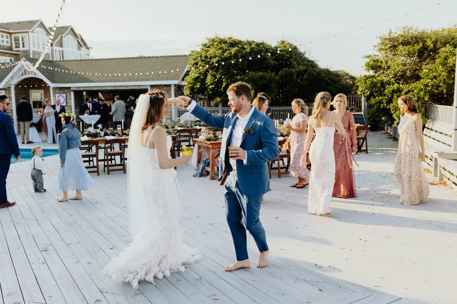 Wedding Reception Details — Stunning Floral Centerpieces & Luxury Touches | Three Authors Venue, OBX