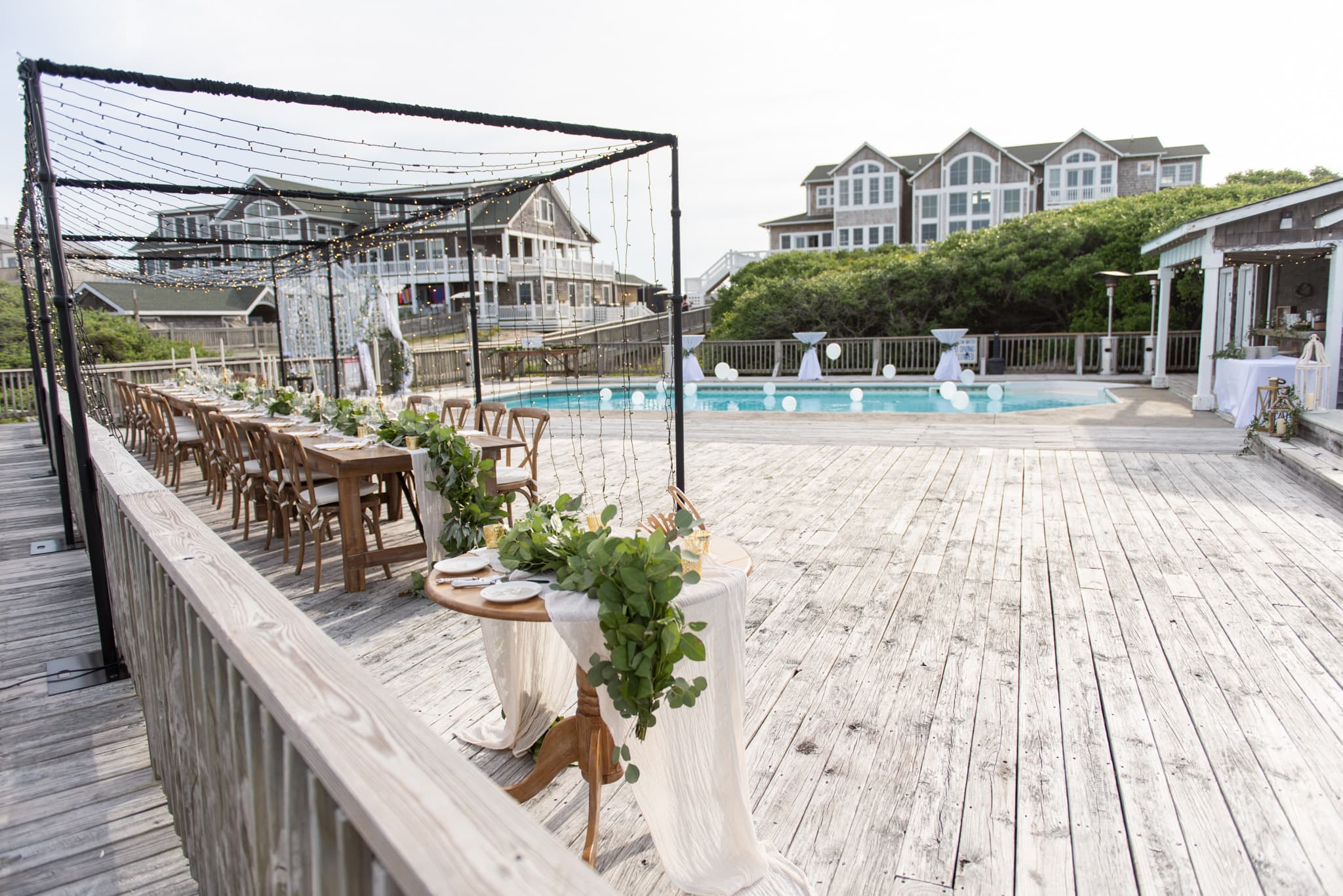 Ceremony Space — Beachside Wedding with Wild Horse Backdrop, Only at Three Authors | Corolla, OBX