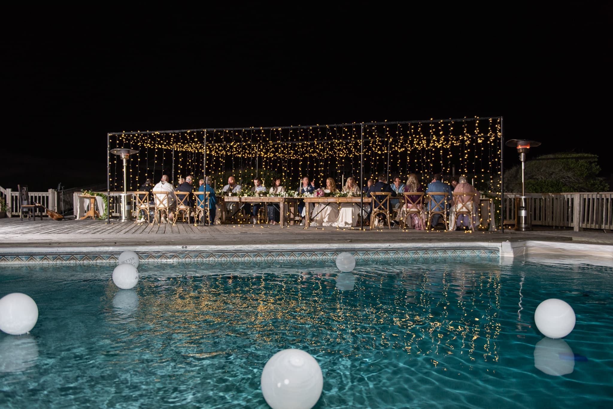 Celebration Space — Champagne Toast with Atlantic Ocean Backdrop | Three Authors Venue, OBX