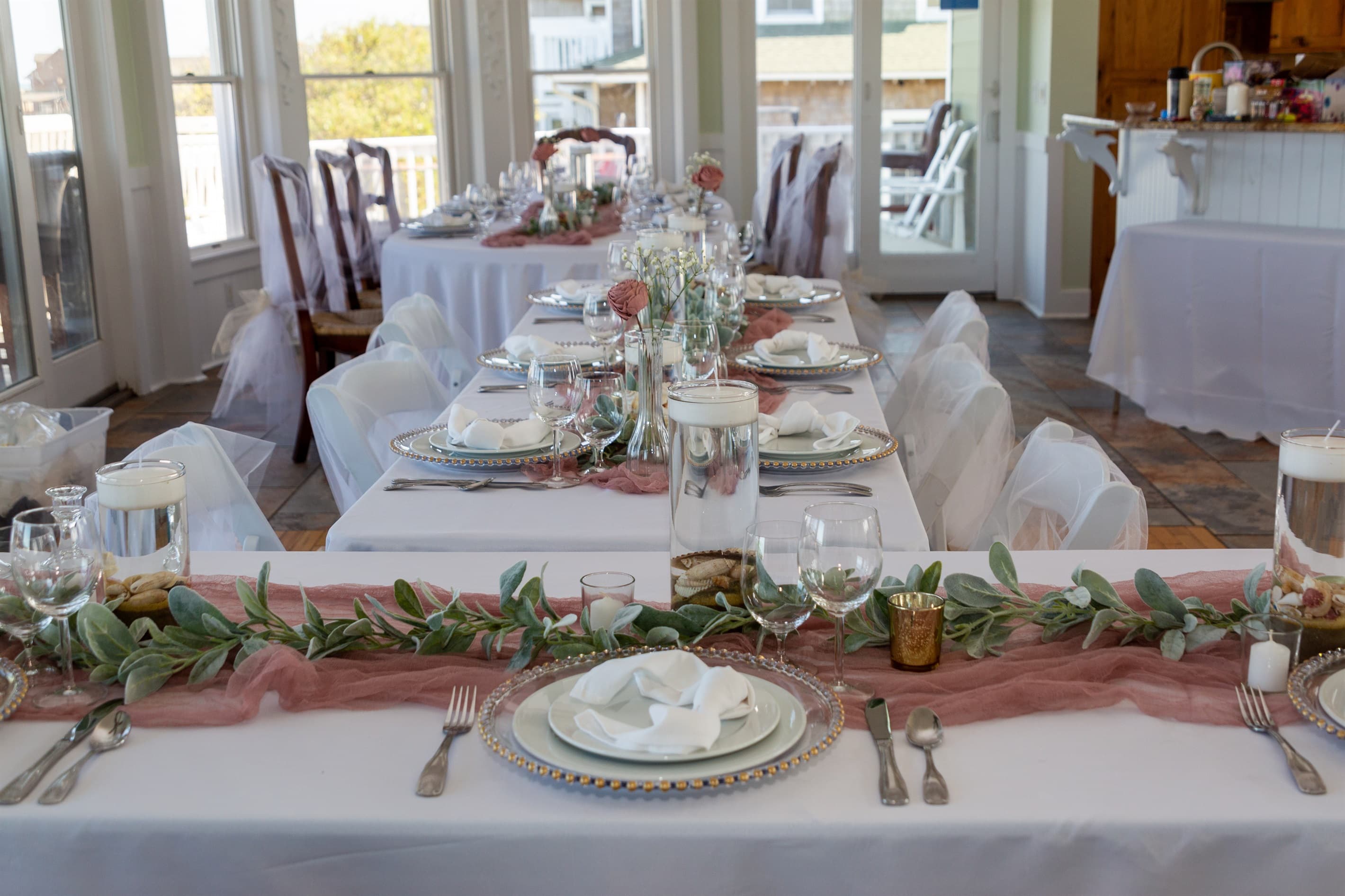 Wedding Celebration — Bridal Party Happiness at Three Authors Estate | Outer Banks Venue